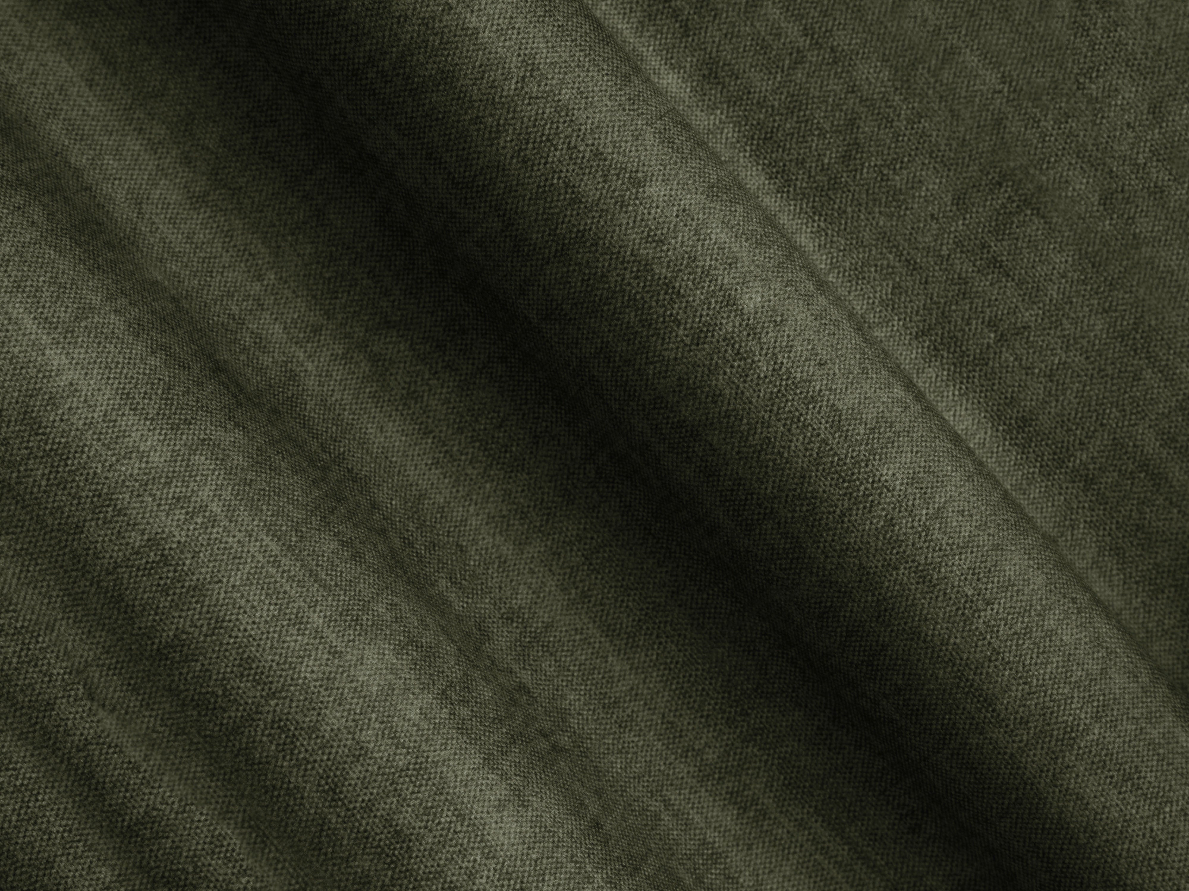 Green left-facing velvet corner sofa for 4 people CAMPI