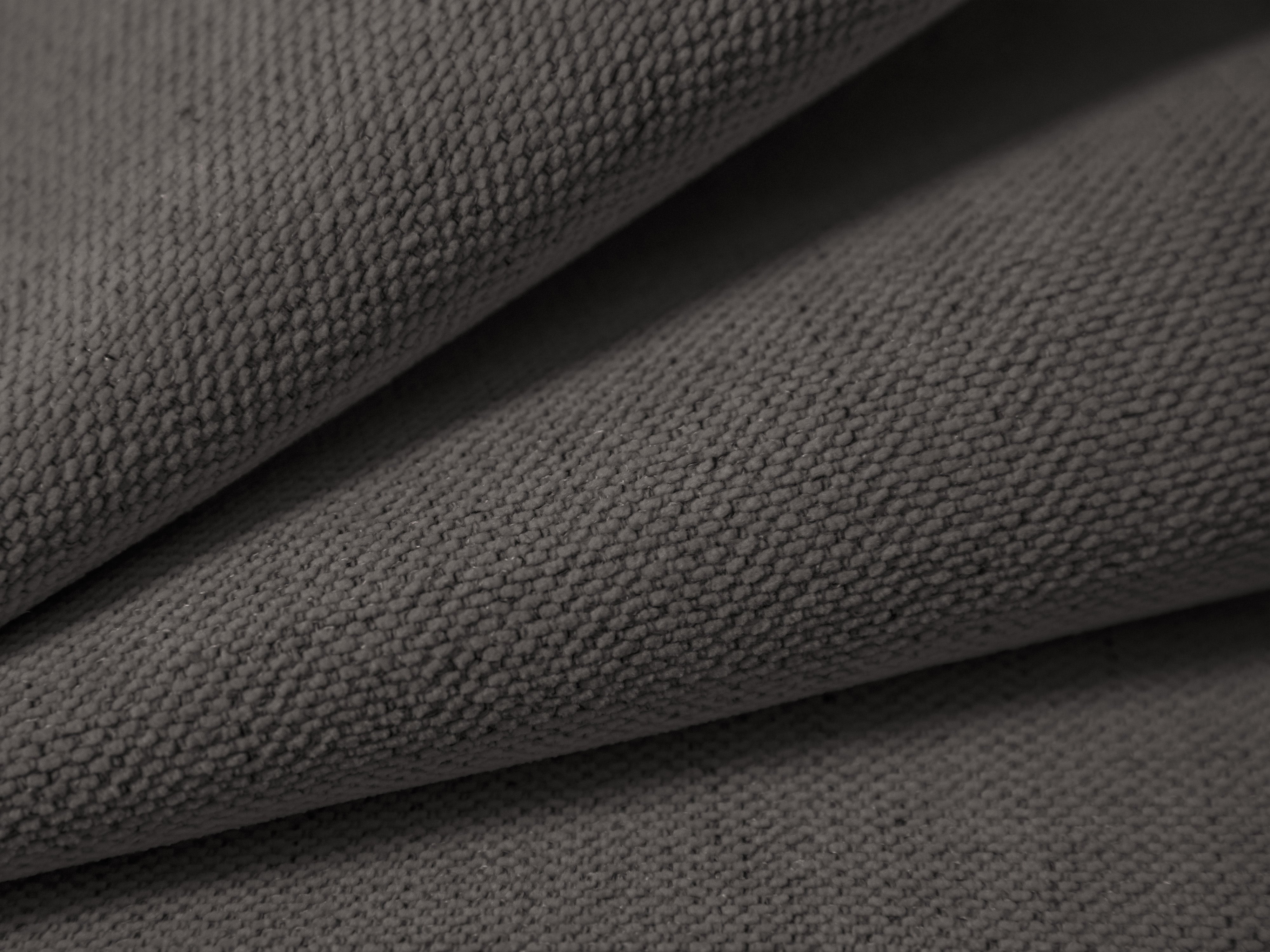 Gray Chenille Pouf CAMPI