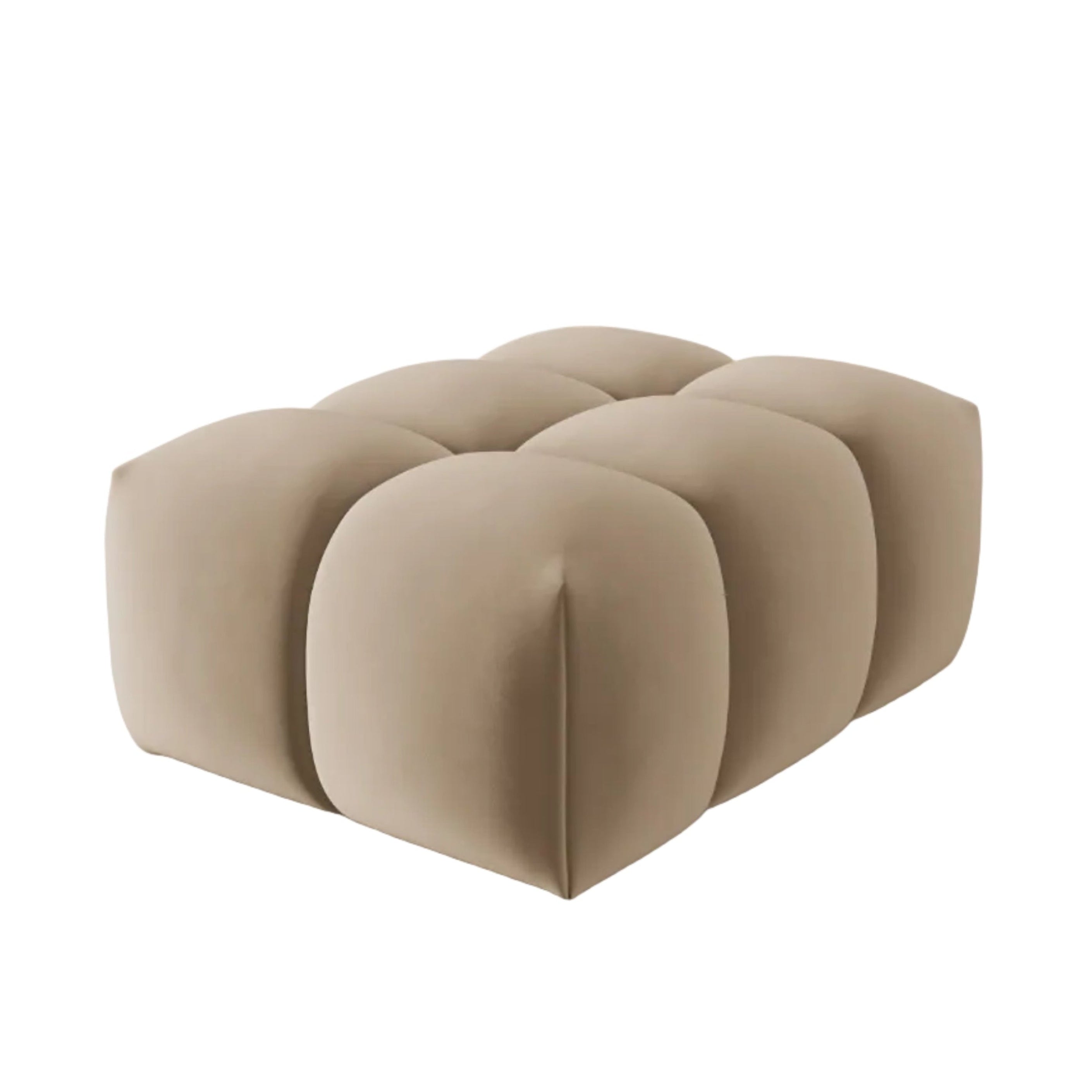 Puf aksamitny VERONA piaskowy – Cosmopolitan Design
