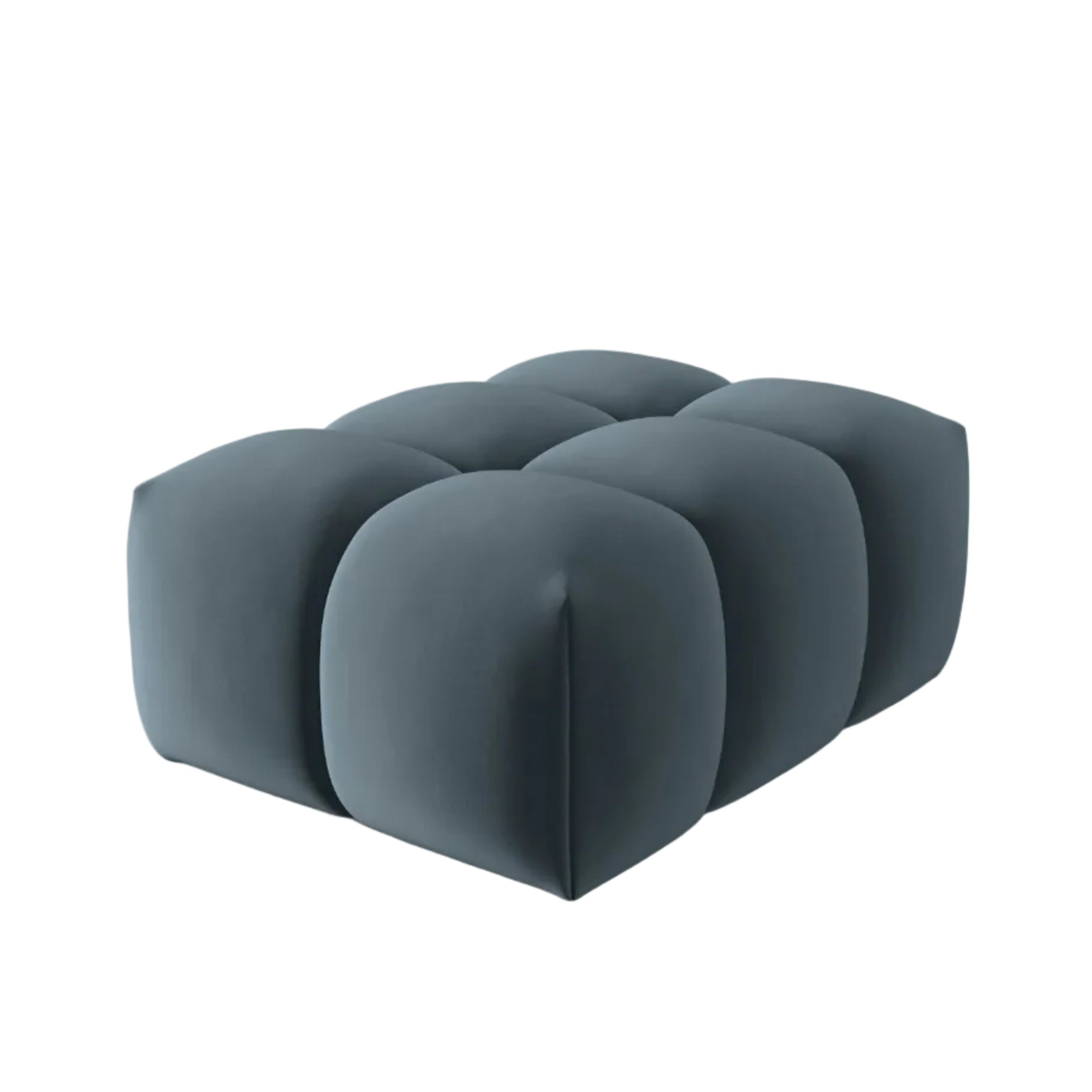 Puf aksamitny VERONA niebieski – Cosmopolitan Design