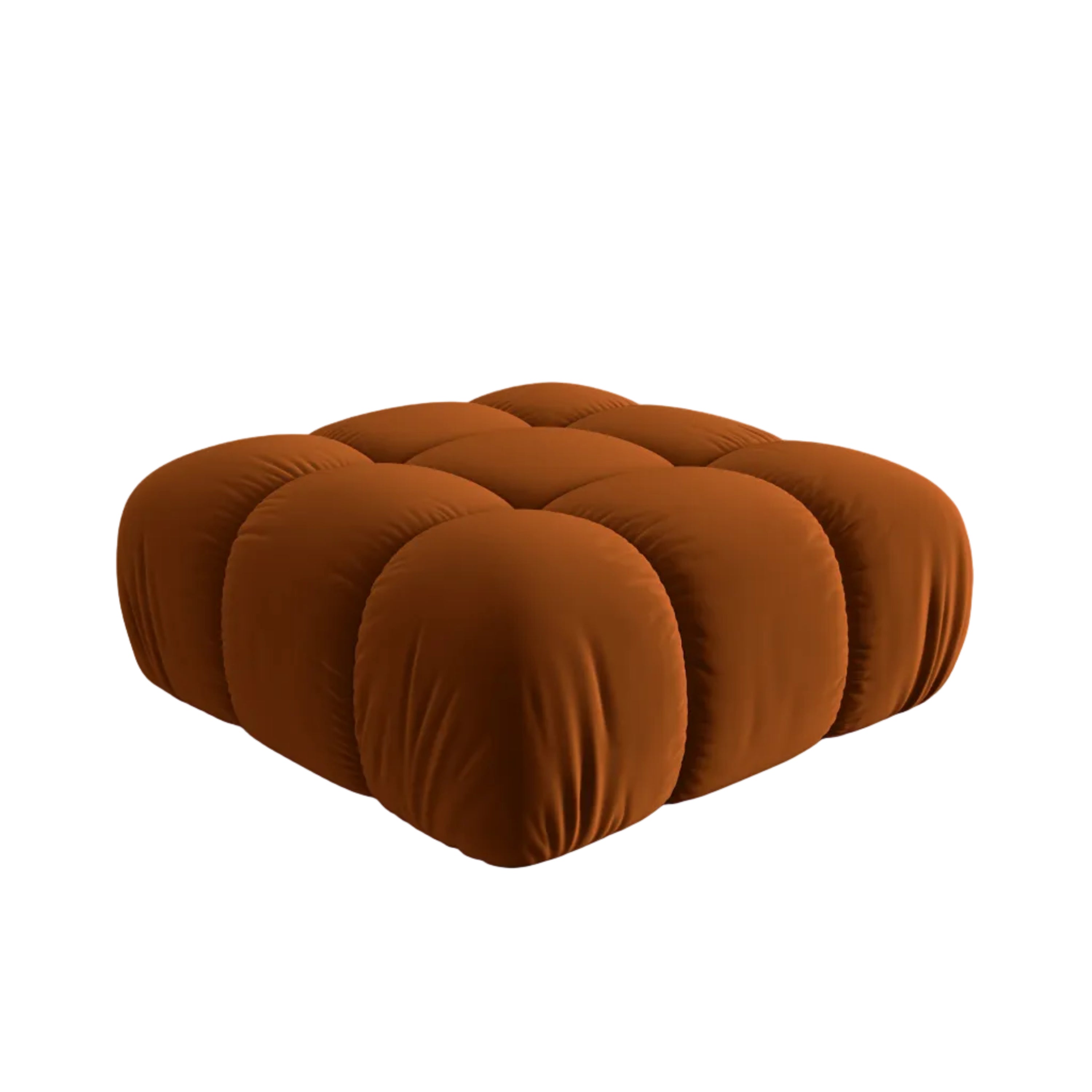 Puf aksamitny CORTINA ceglany – Cosmopolitan Design