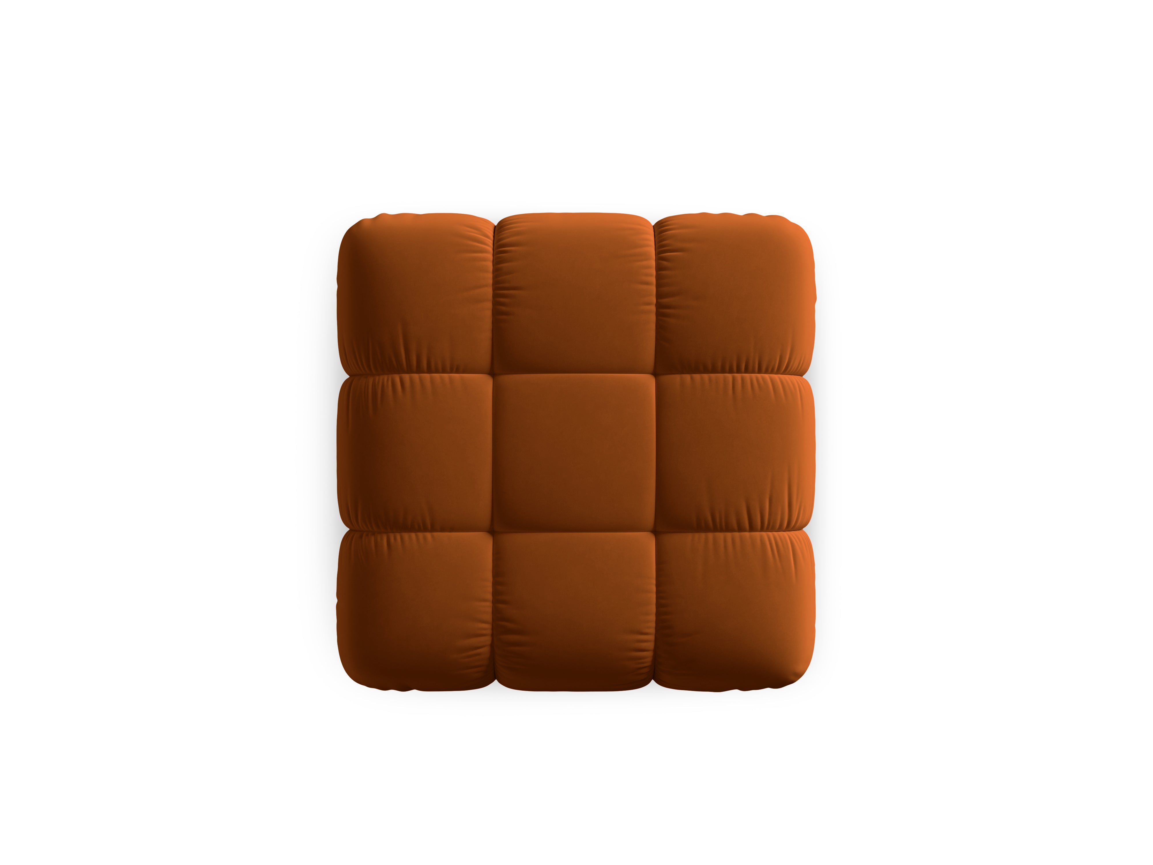 Puf aksamitny CORTINA ceglany – Cosmopolitan Design