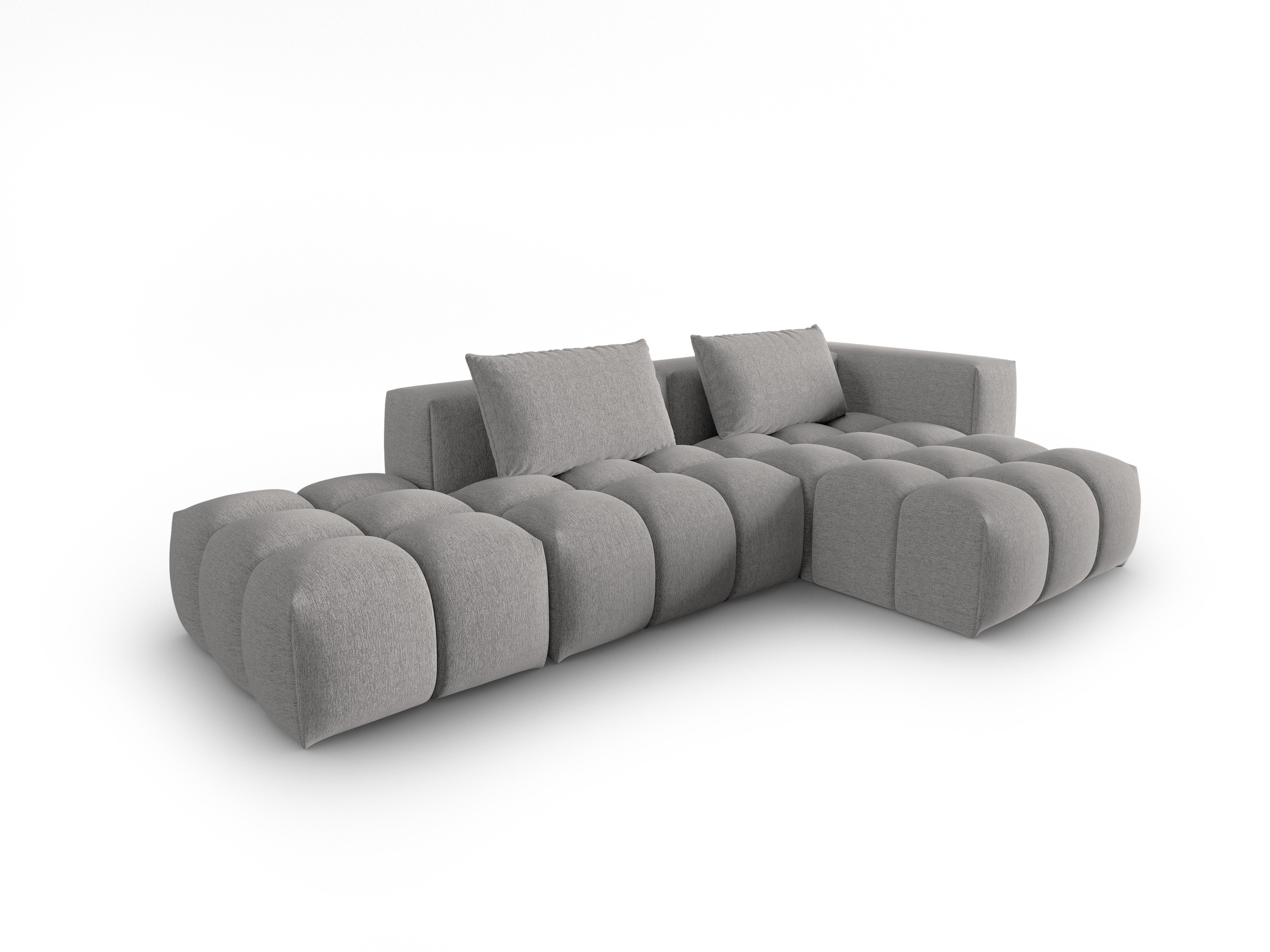 Right-facing open 4-seater corner sofa VERONA warm gray