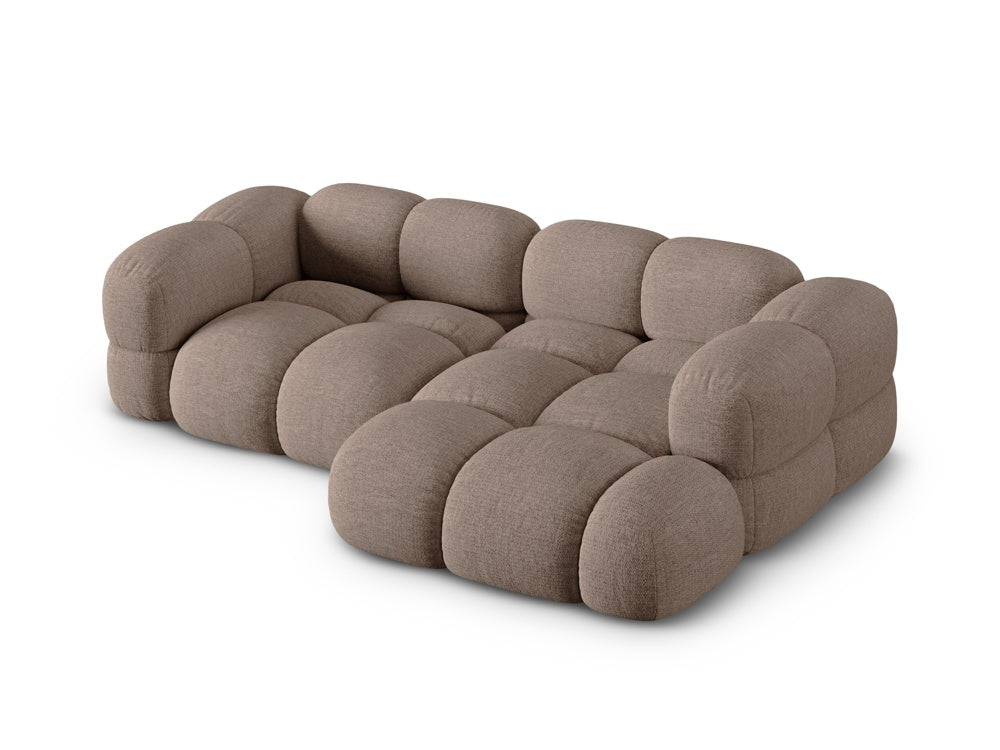 Right-facing 3-seater Corner Sofa LORETTO cappuccino