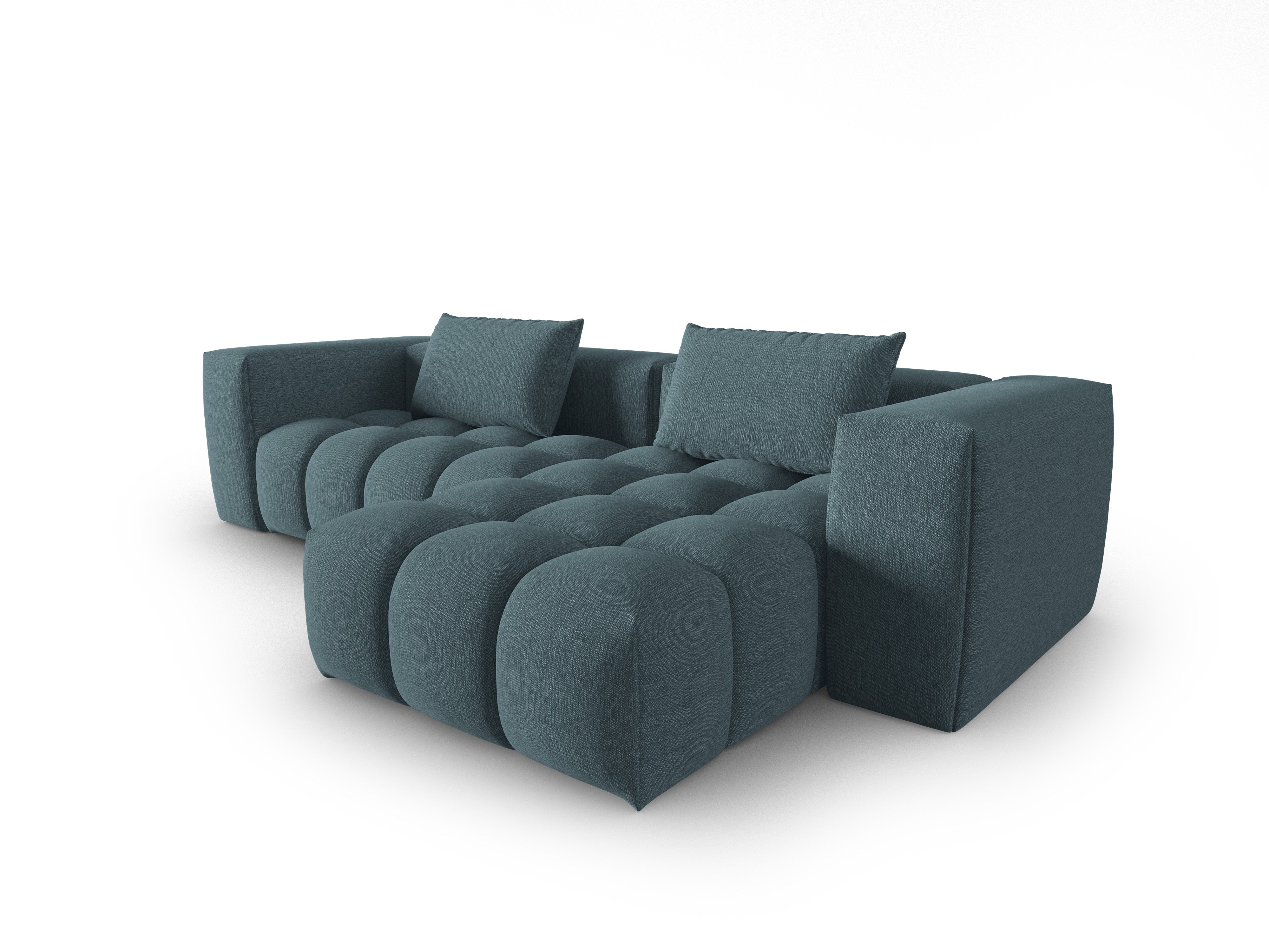Narożnik 3-osobowy prawostronny VERONA jasny niebieski – Cosmopolitan Design