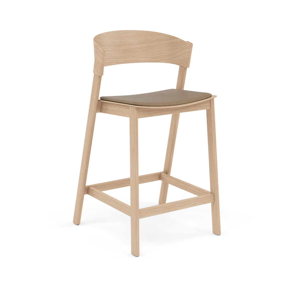 COVER Customizable Bar Stool with Oak Base