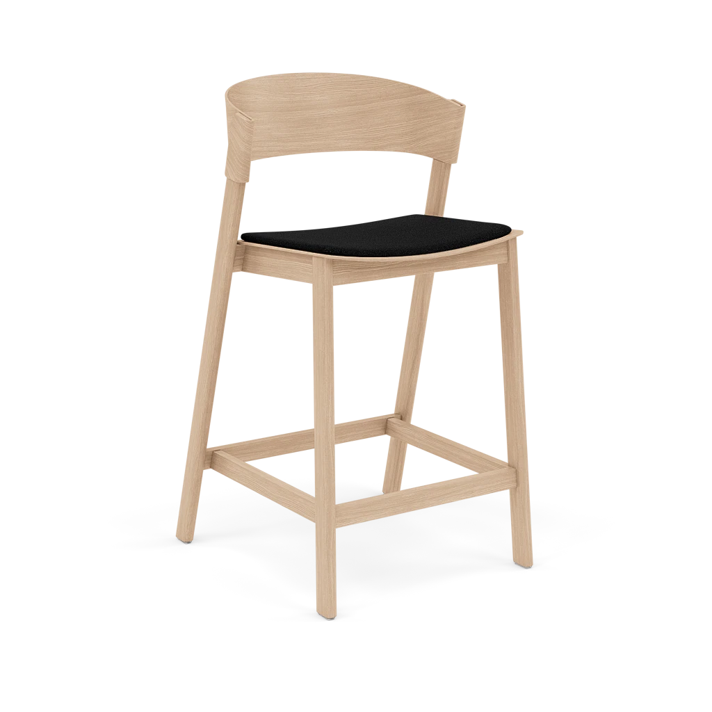 COVER Customizable Bar Stool with Oak Base