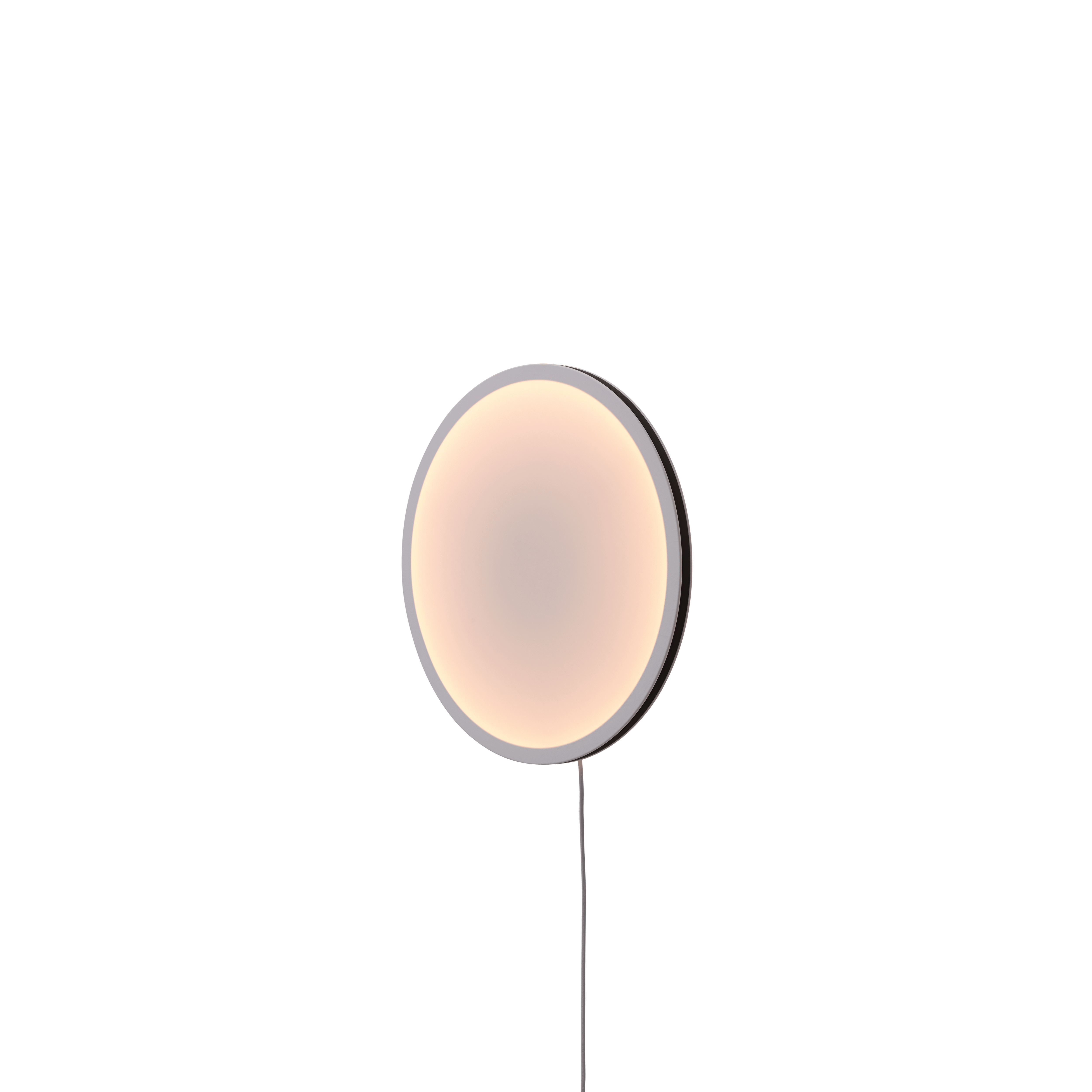 Nástěnná lampa CALM bílá s černým okrajem