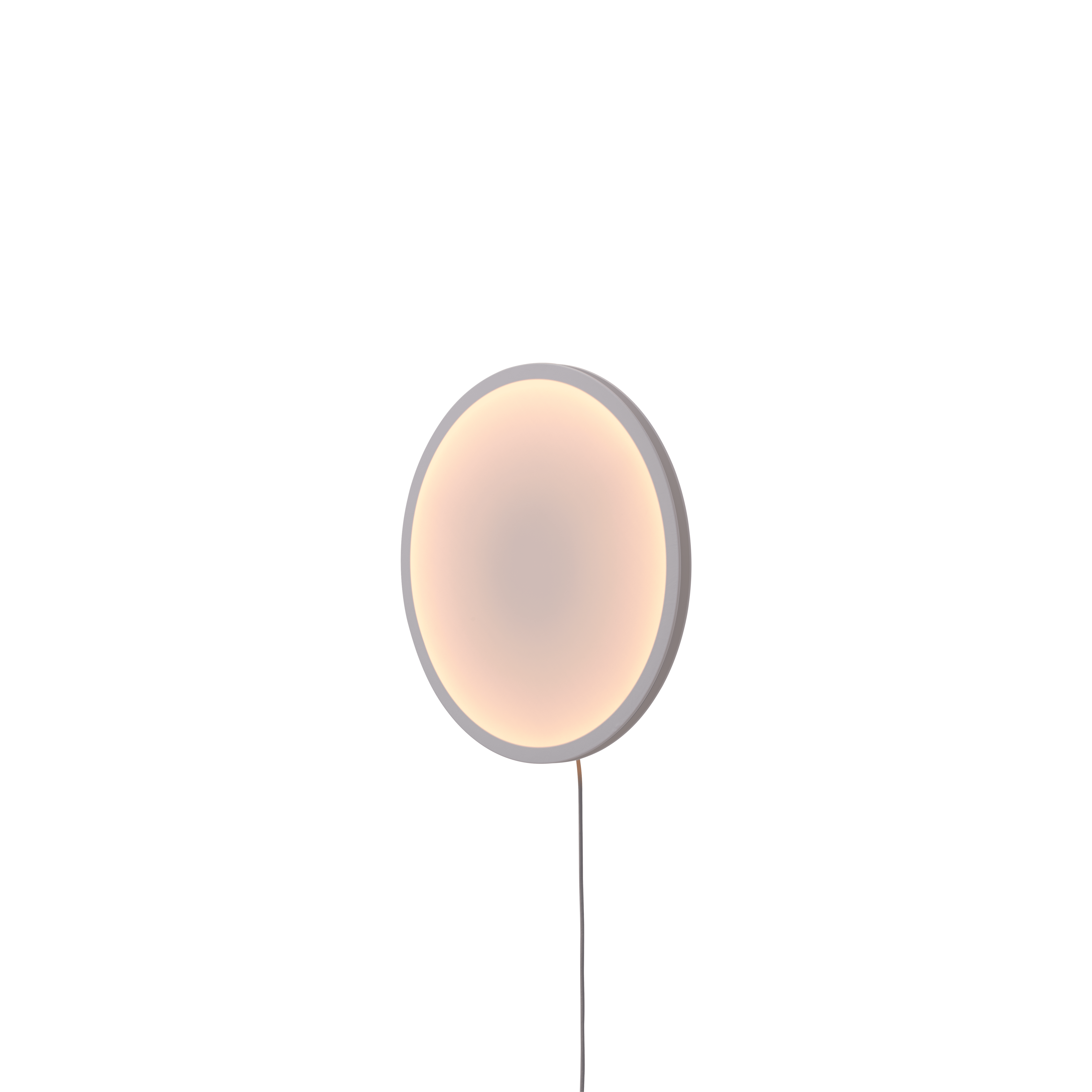 Nástěnná lampa CALM bílá se šedým okrajem