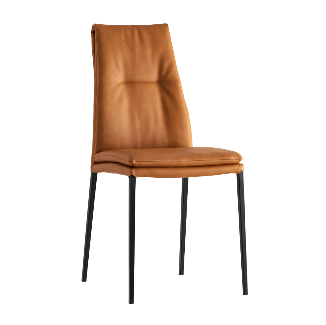 Čalouněné křeslo CARMEN s černým podstavcem