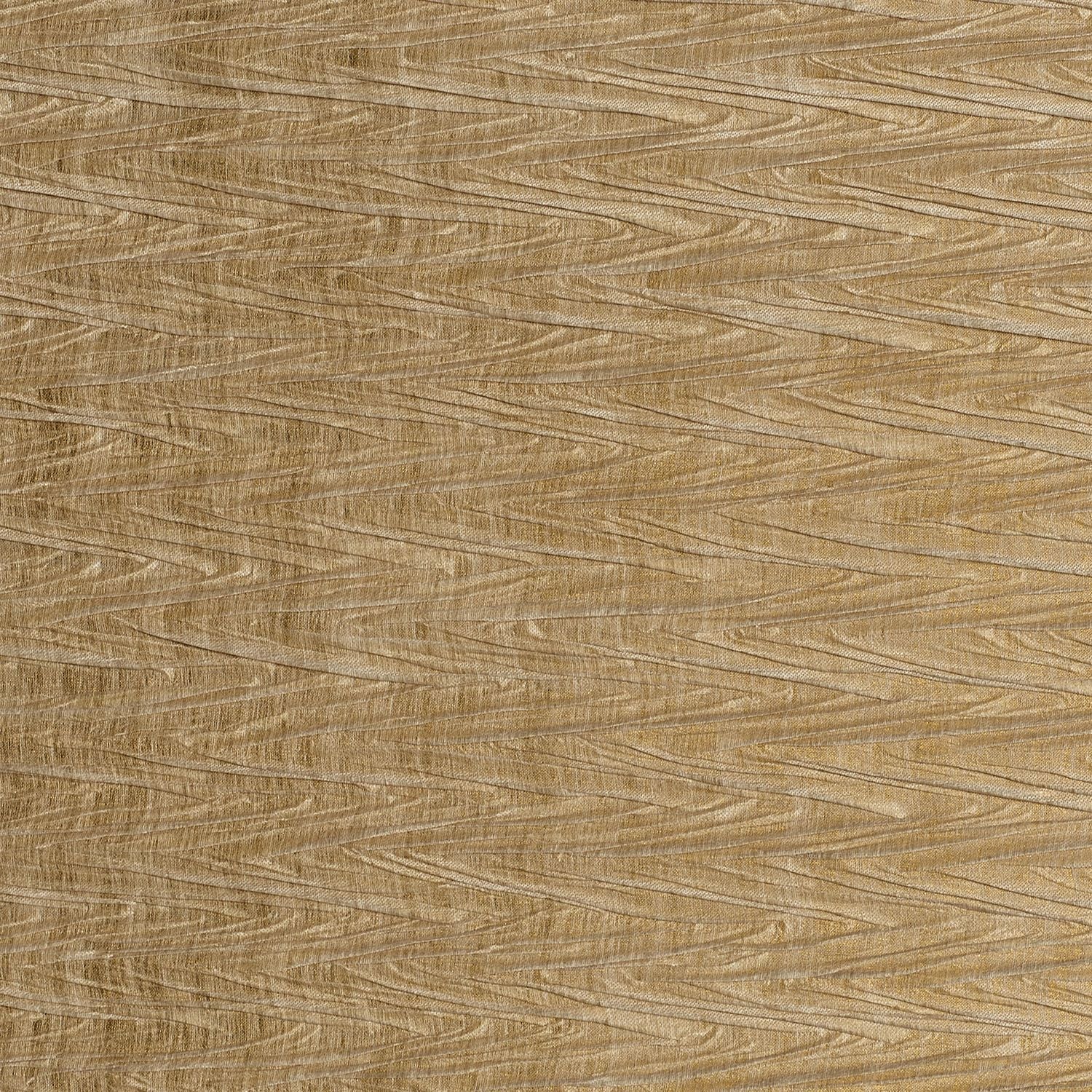 Textured textile wallpaper with a metallic geometric pattern THÉIA light brown