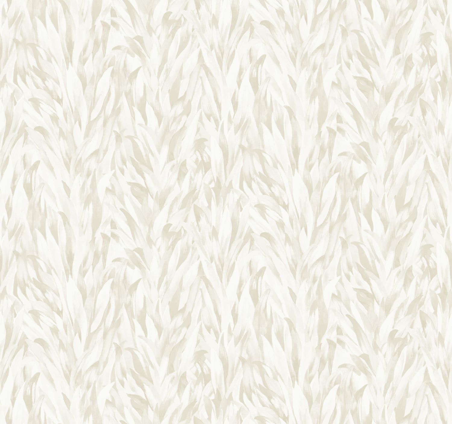 Textile wallpaper with a plant leaf pattern NOLINE - GRÈGE gray with beige