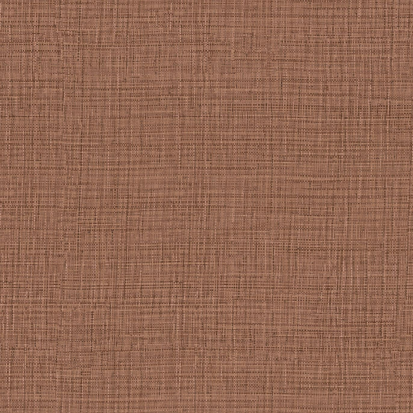 Structural wallpaper resembling canvas SIERRA - ACAJOU warm brown