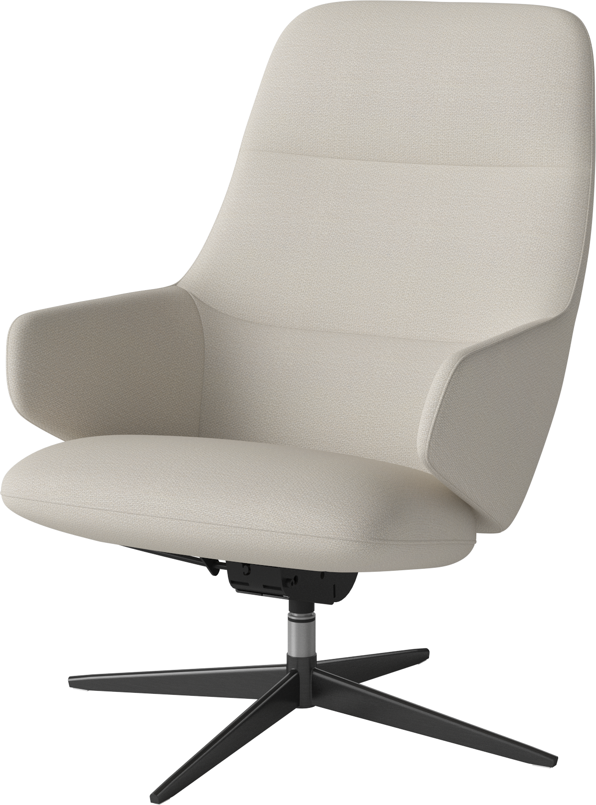 Křeslo čalouněné CLARA černá kovová základna