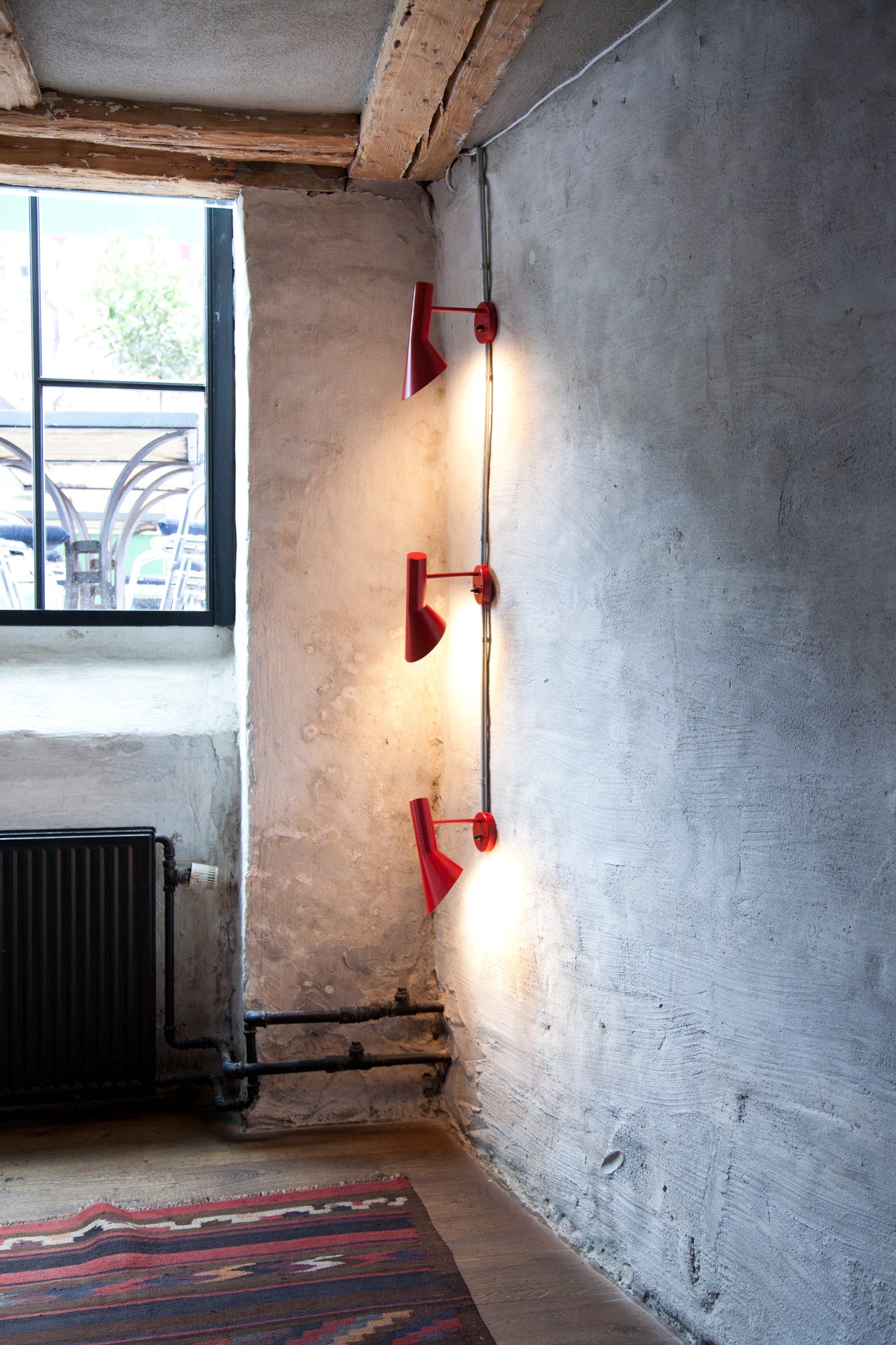 Nástěnná lampa AJ oranžová