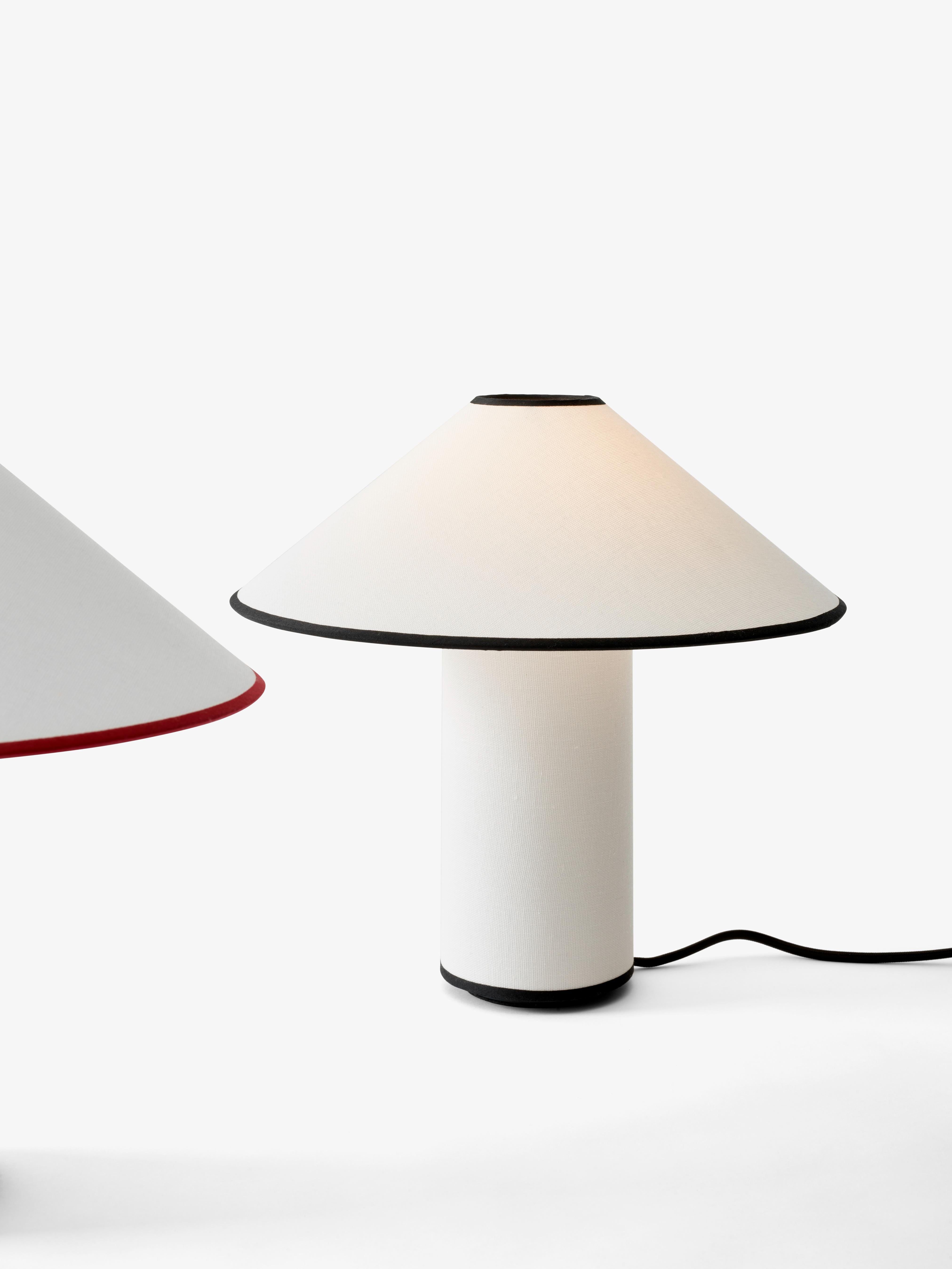 Stolní lampa COLETTE ATD6 bílá s černým povrchem