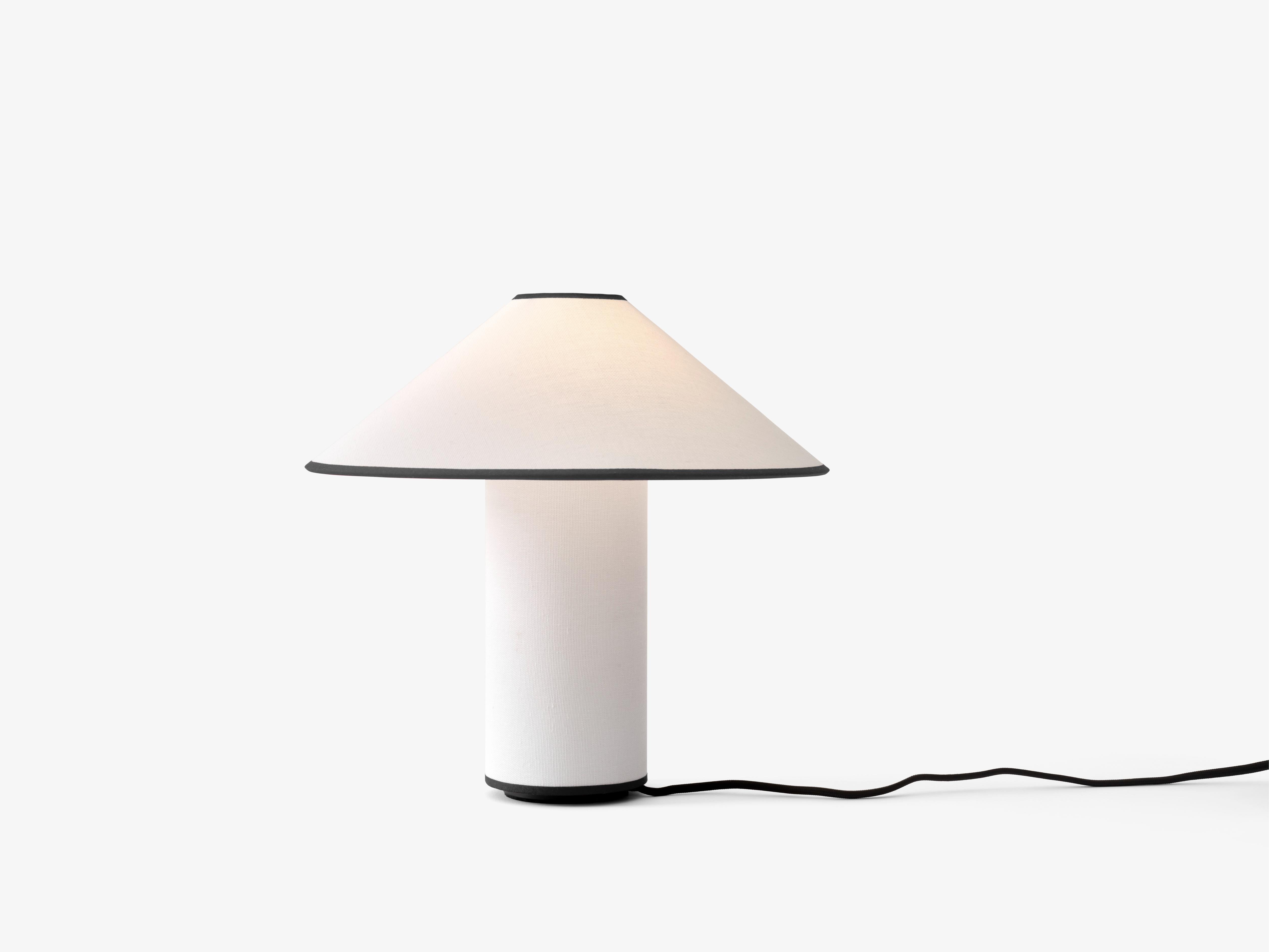 Stolní lampa COLETTE ATD6 bílá s černým povrchem