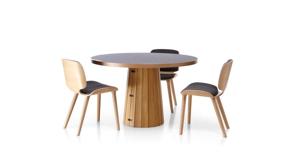 Kulatý stůl CONTAINER s podstavcem Bodhi