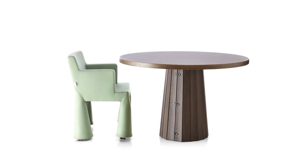 Kulatý stůl CONTAINER s podstavcem Bodhi