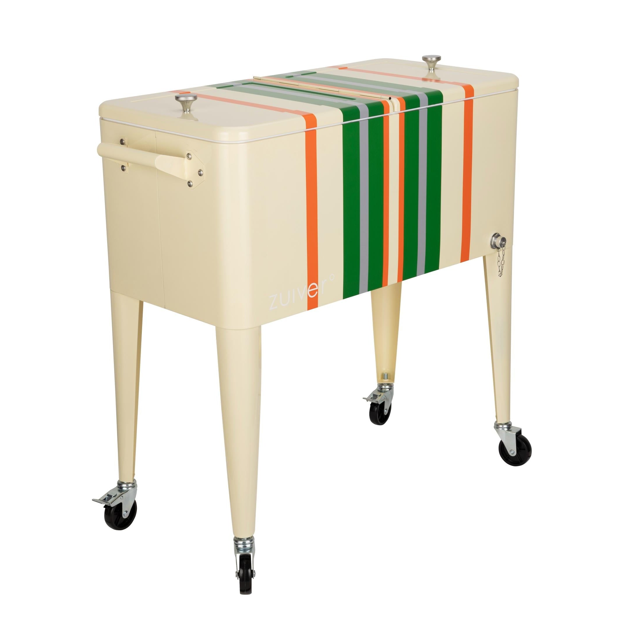 BE COOL Portable Refrigerator Lemon with Green and Orange