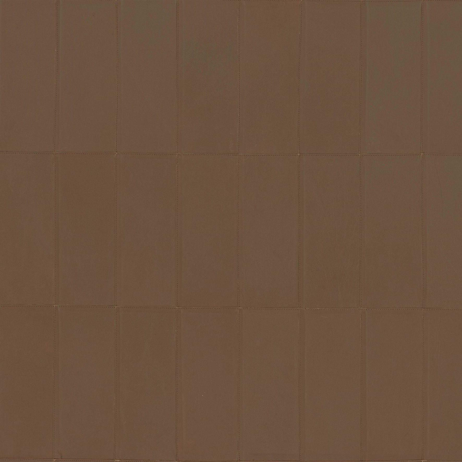 Natural leather wallpaper with geometric pattern PALADIN brown