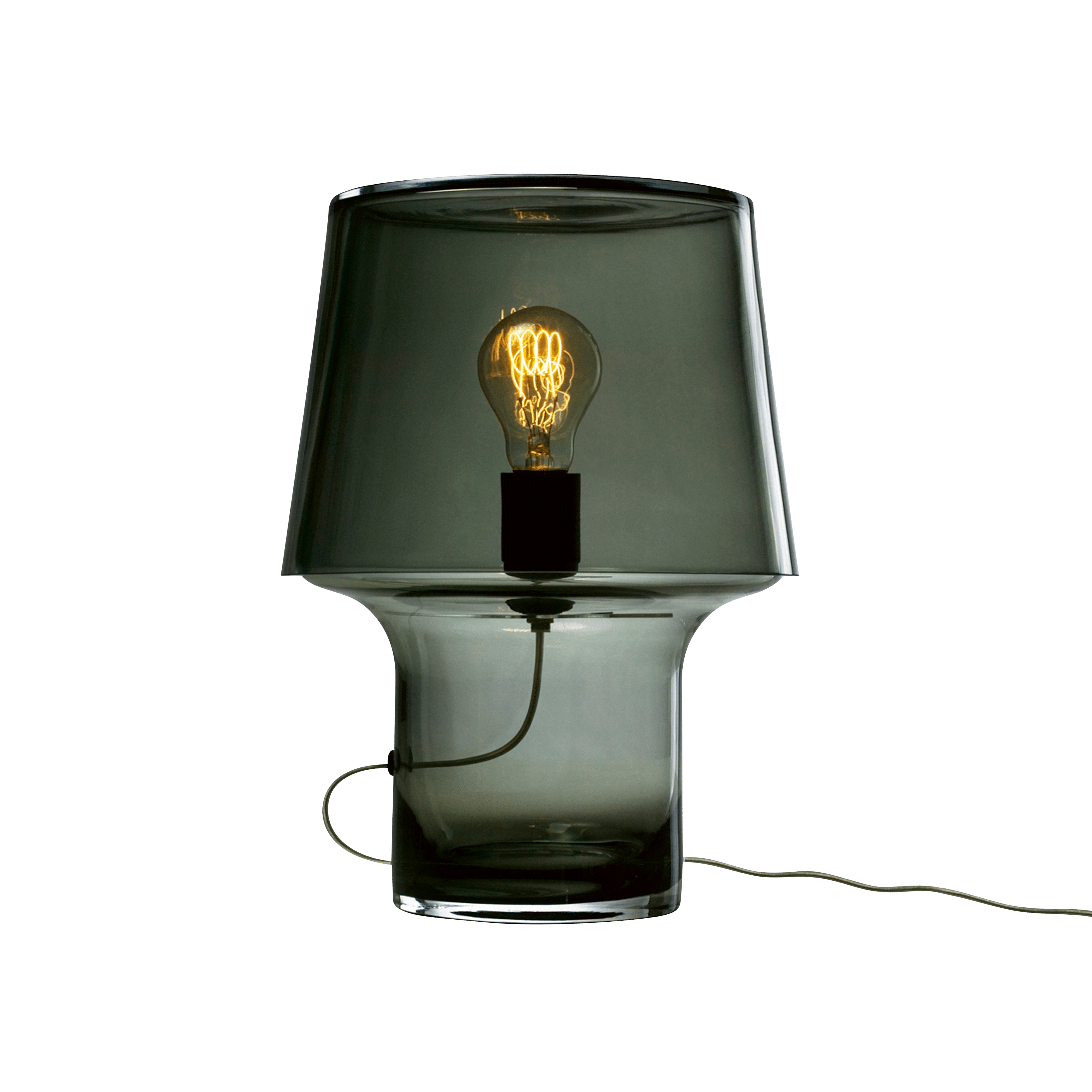 Stolní lampa COSY kouřové sklo