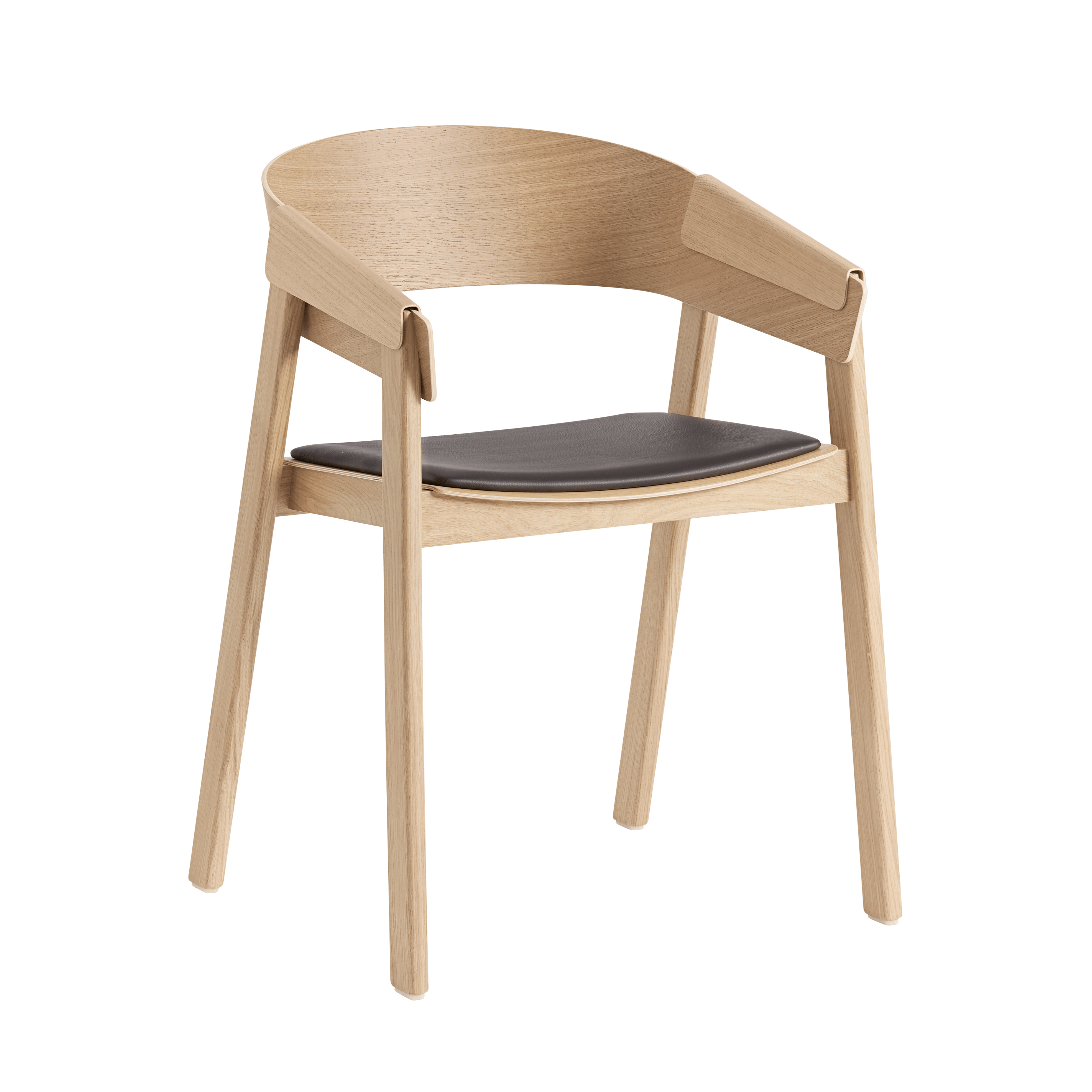 COVER Armchair with Oak Base - Customizable