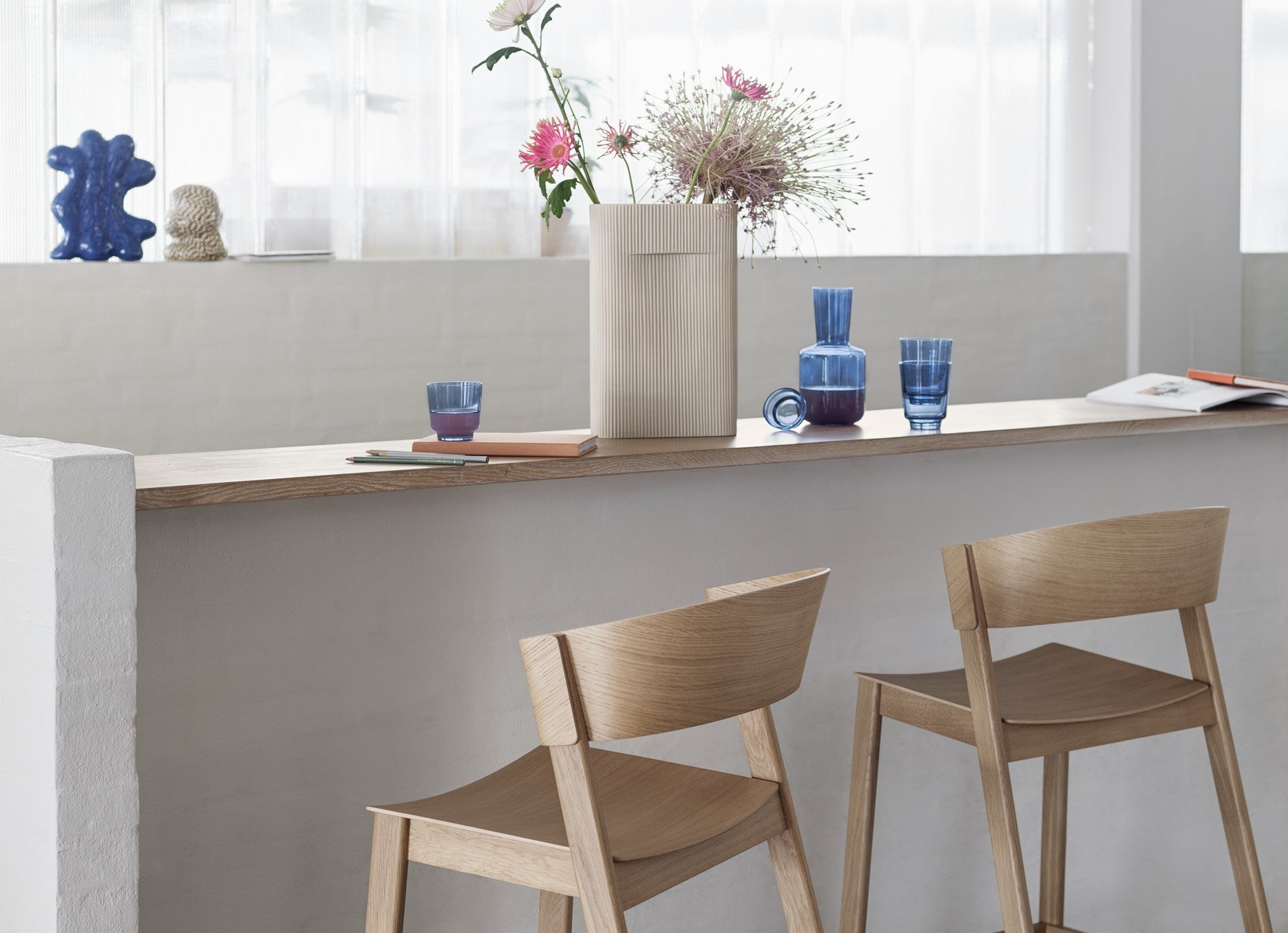 COVER Bar Stool in Oak Veneer
