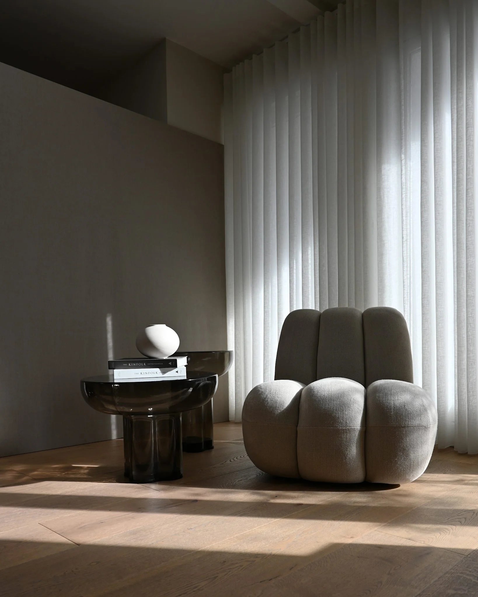 Side table Crown Smot glass