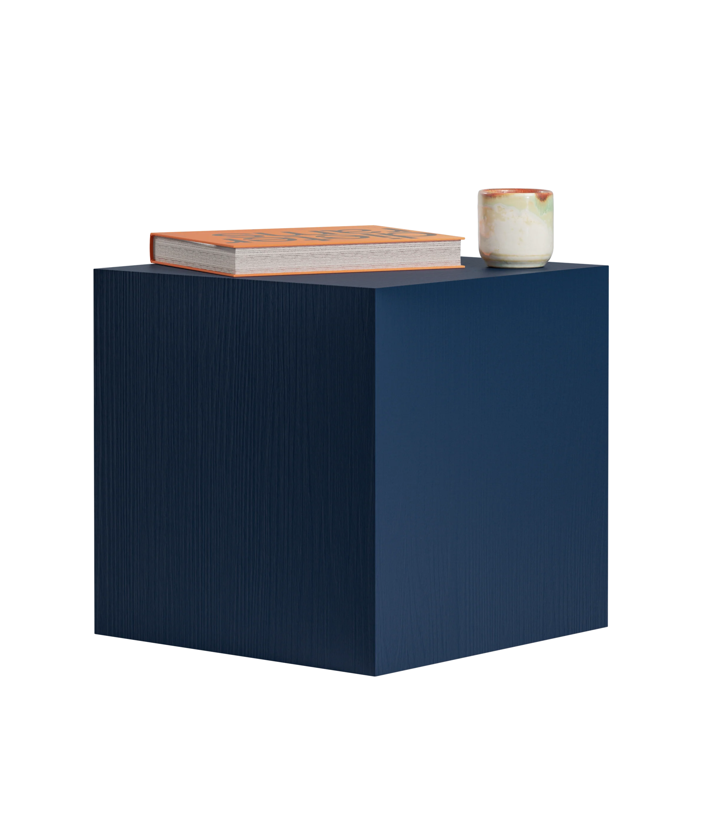 CUBE cobalt blue side table