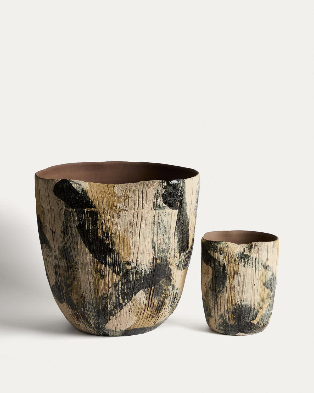 Wazon DIRVA brązowy ceramiczny – ujęcie 6
