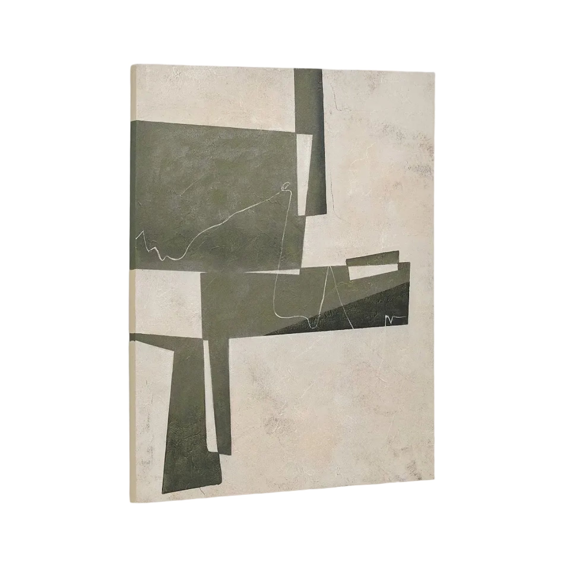 FIDA Picture in Green with Beige