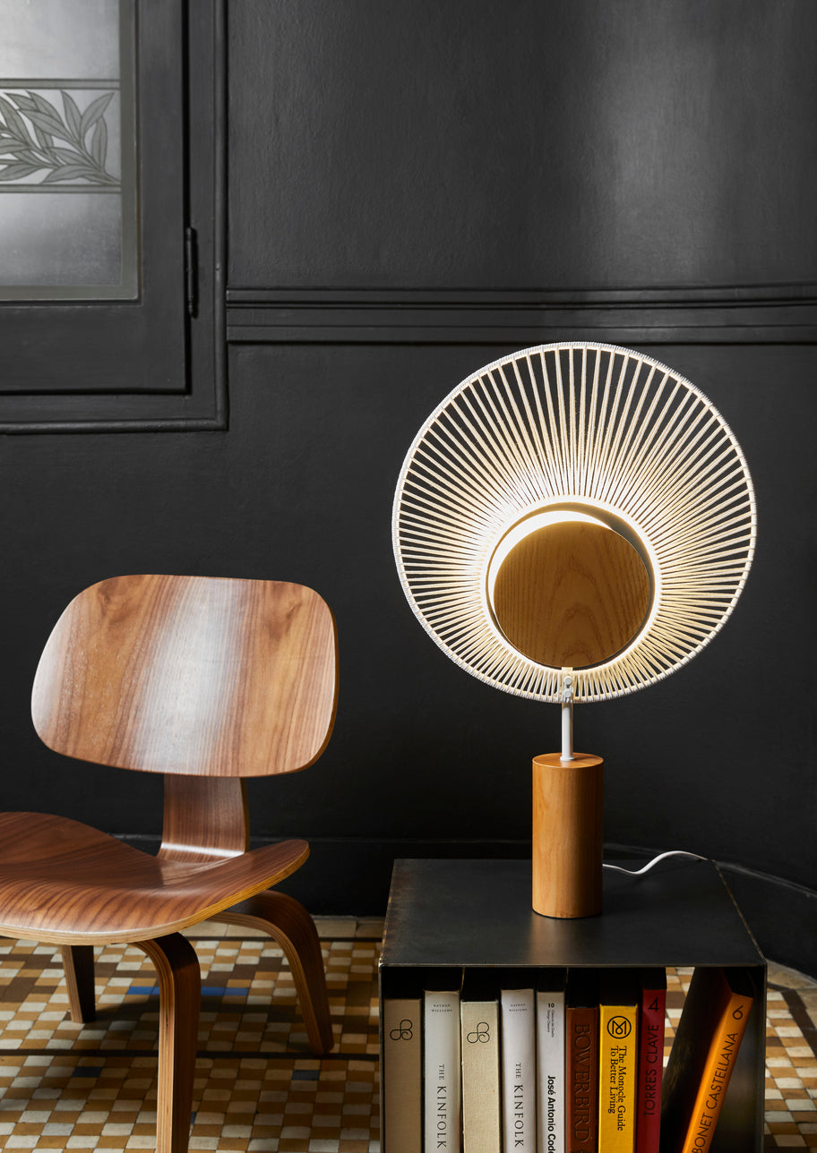 Stolní lampa OYSTER bílá