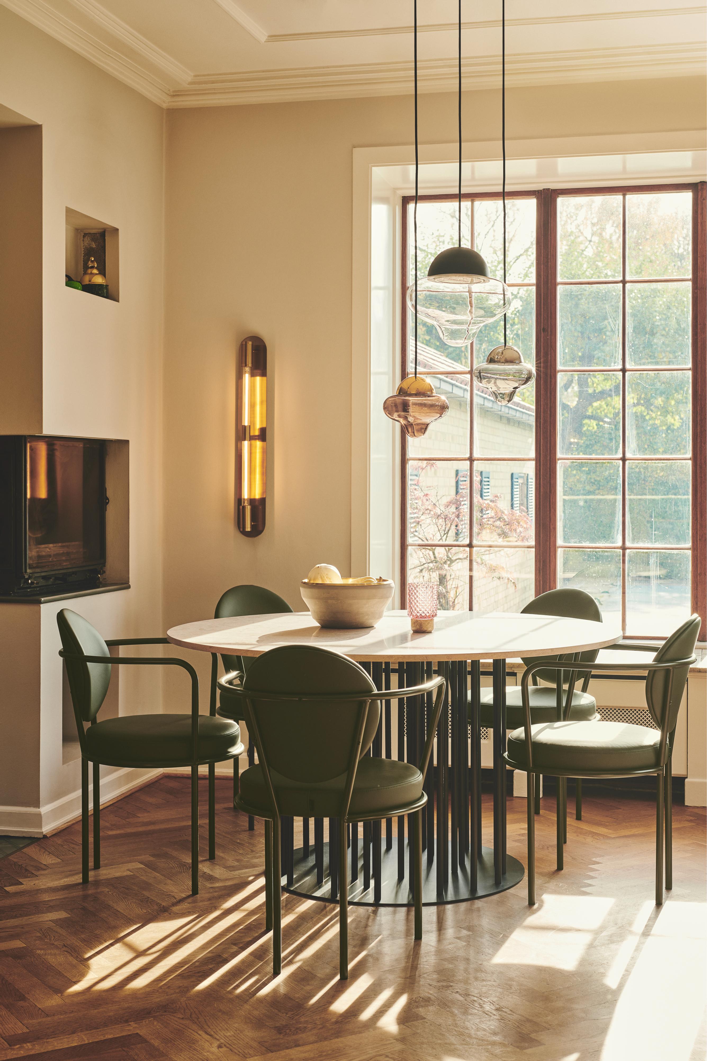 Závěsné svítidlo NUTTY, sklo průhledné se zlatým povrchem