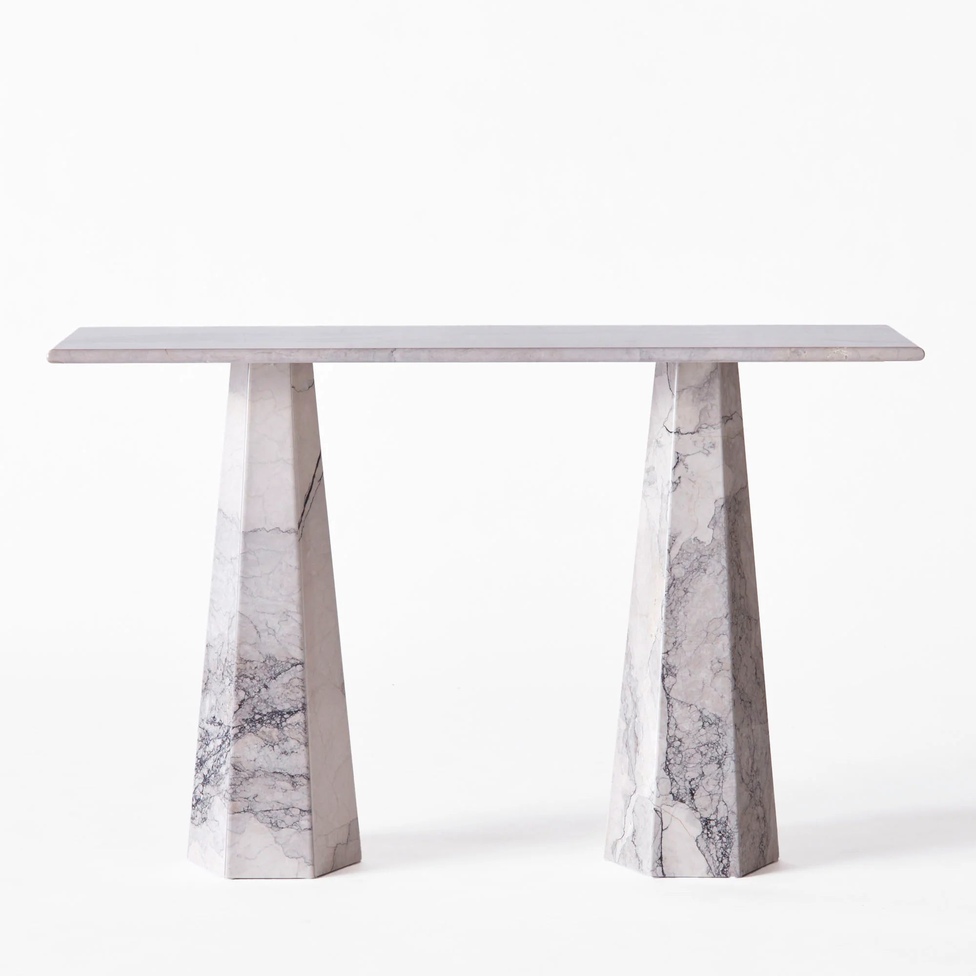 HEXAGON Console White Marble