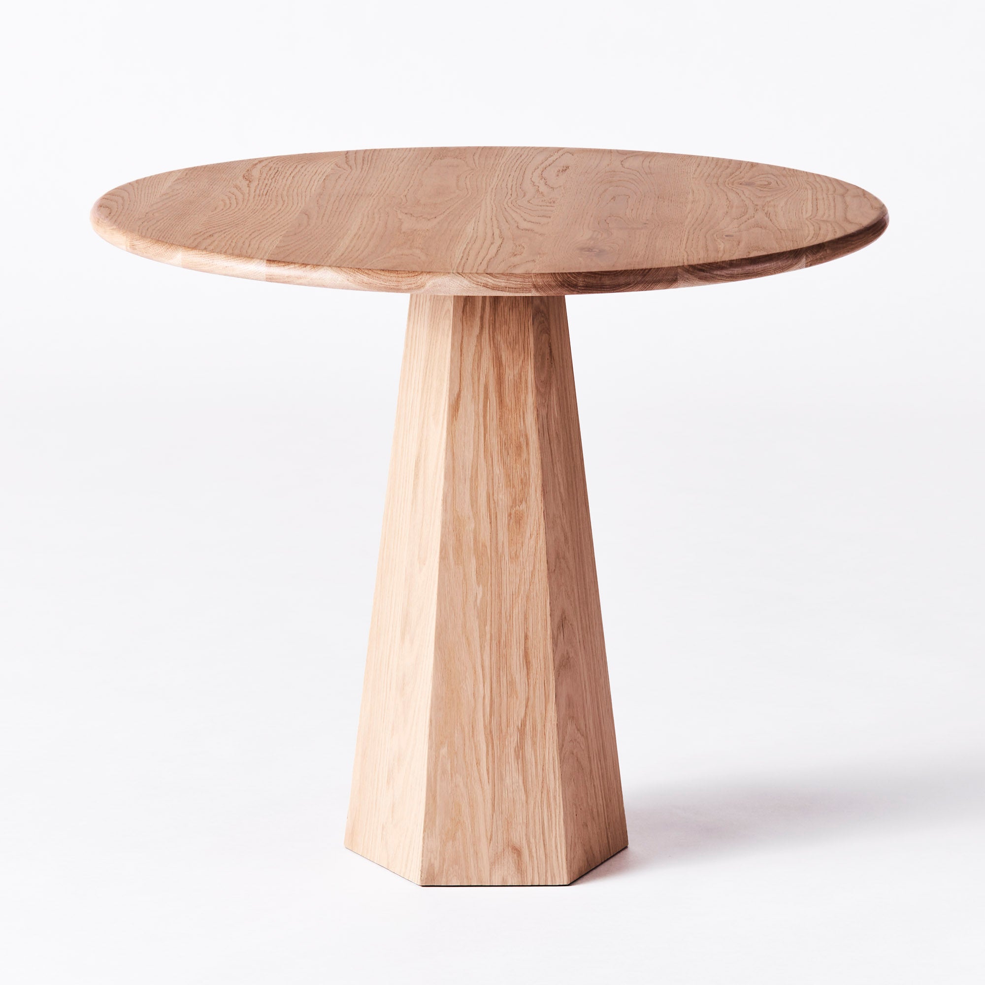 Round HEXAGON Table in Oak Wood