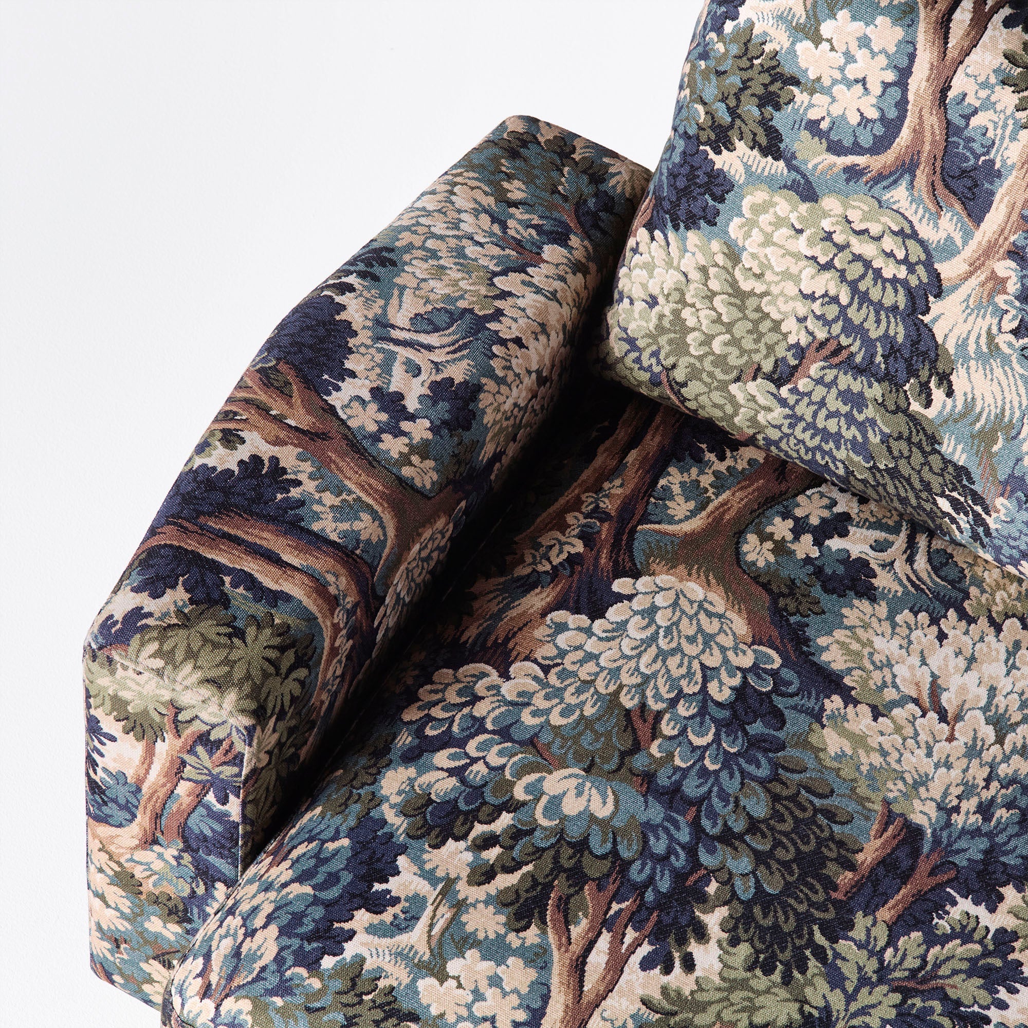 Sofa pro 2 osoby LAUREL s rostlinným motivem