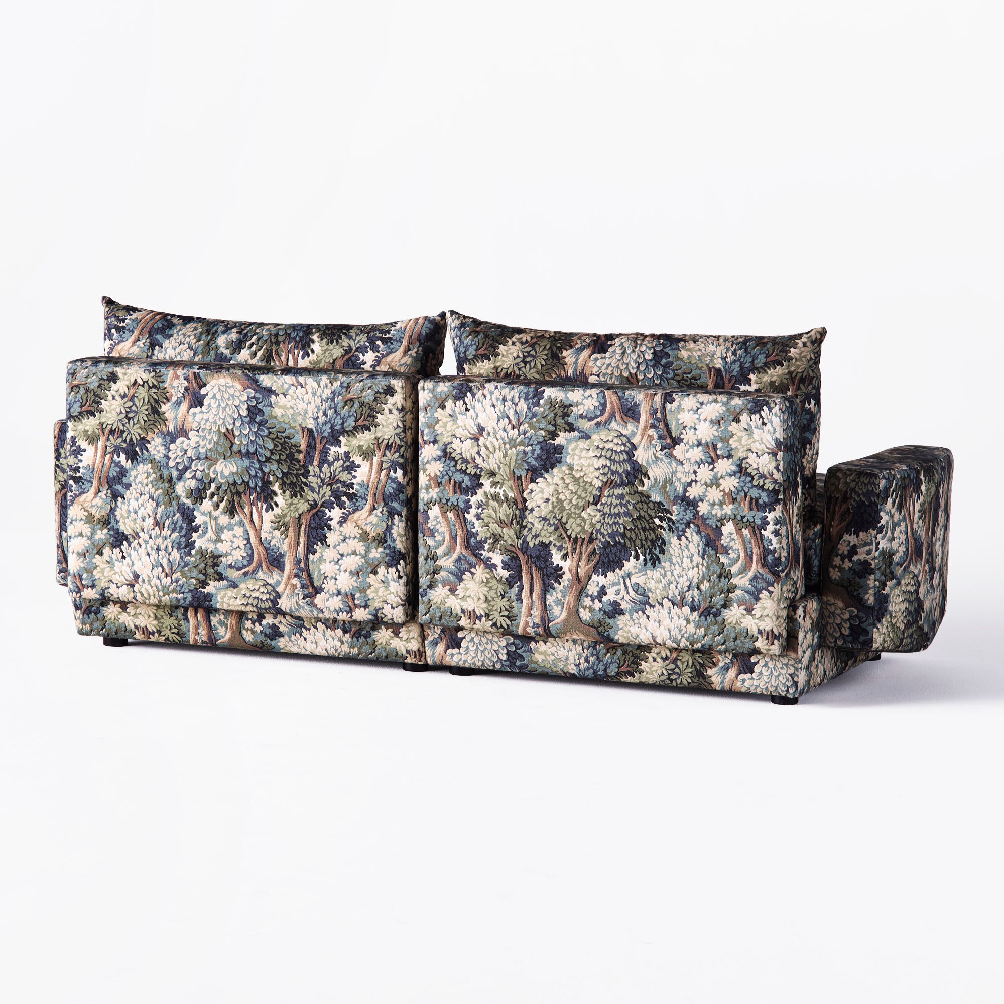 Sofa pro 2 osoby LAUREL s rostlinným motivem