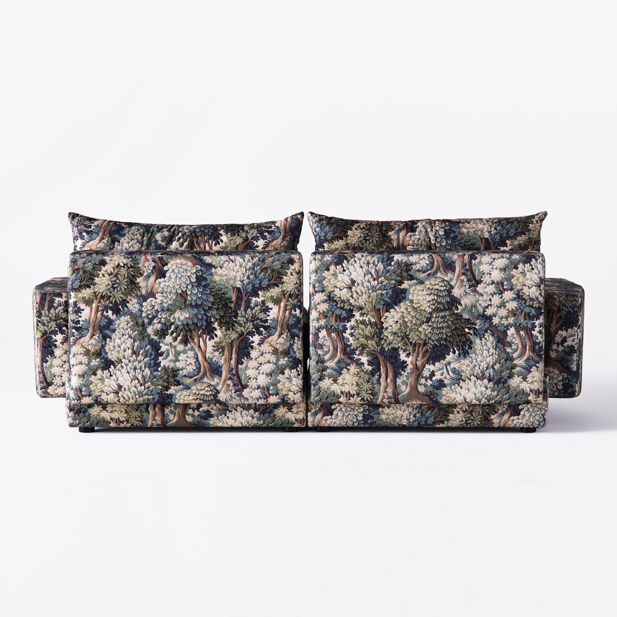 Sofa pro 2 osoby LAUREL s rostlinným motivem