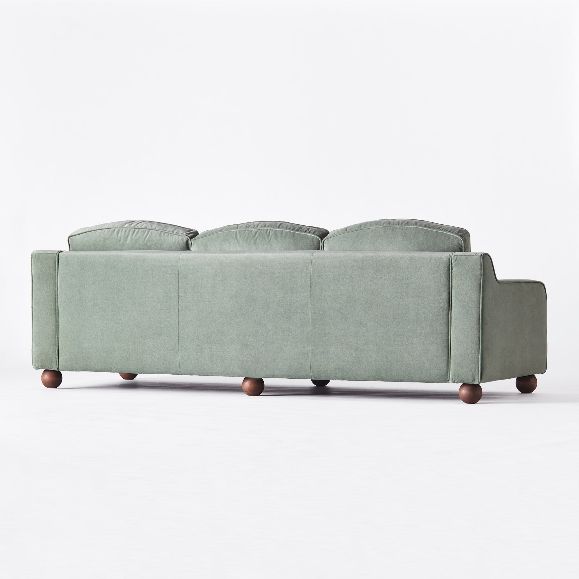 LOLA green velvet sofa
