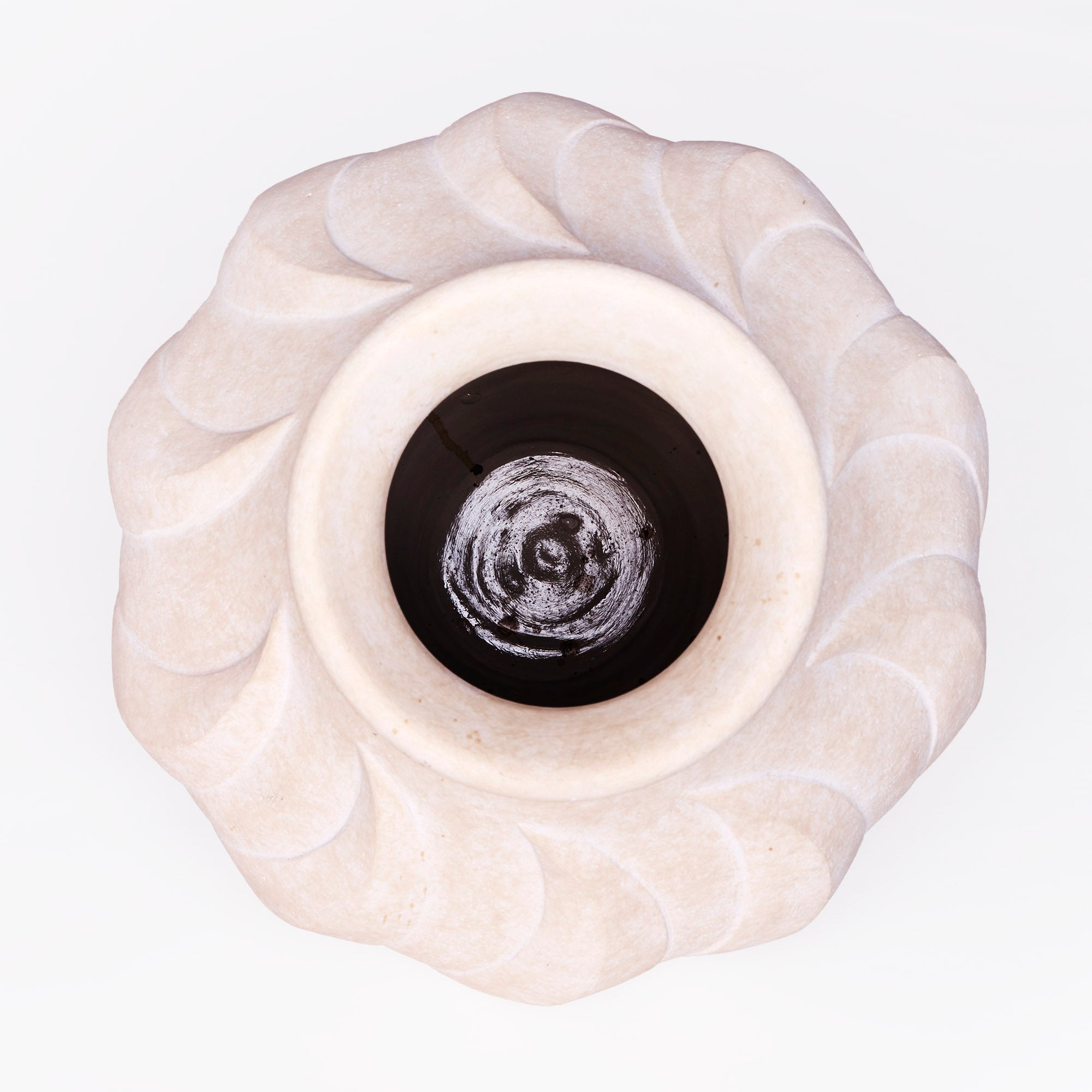 Váza SWIRL bílá keramika
