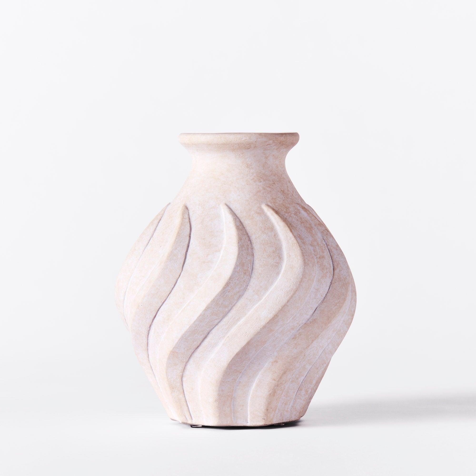 Váza SWIRL bílá keramika