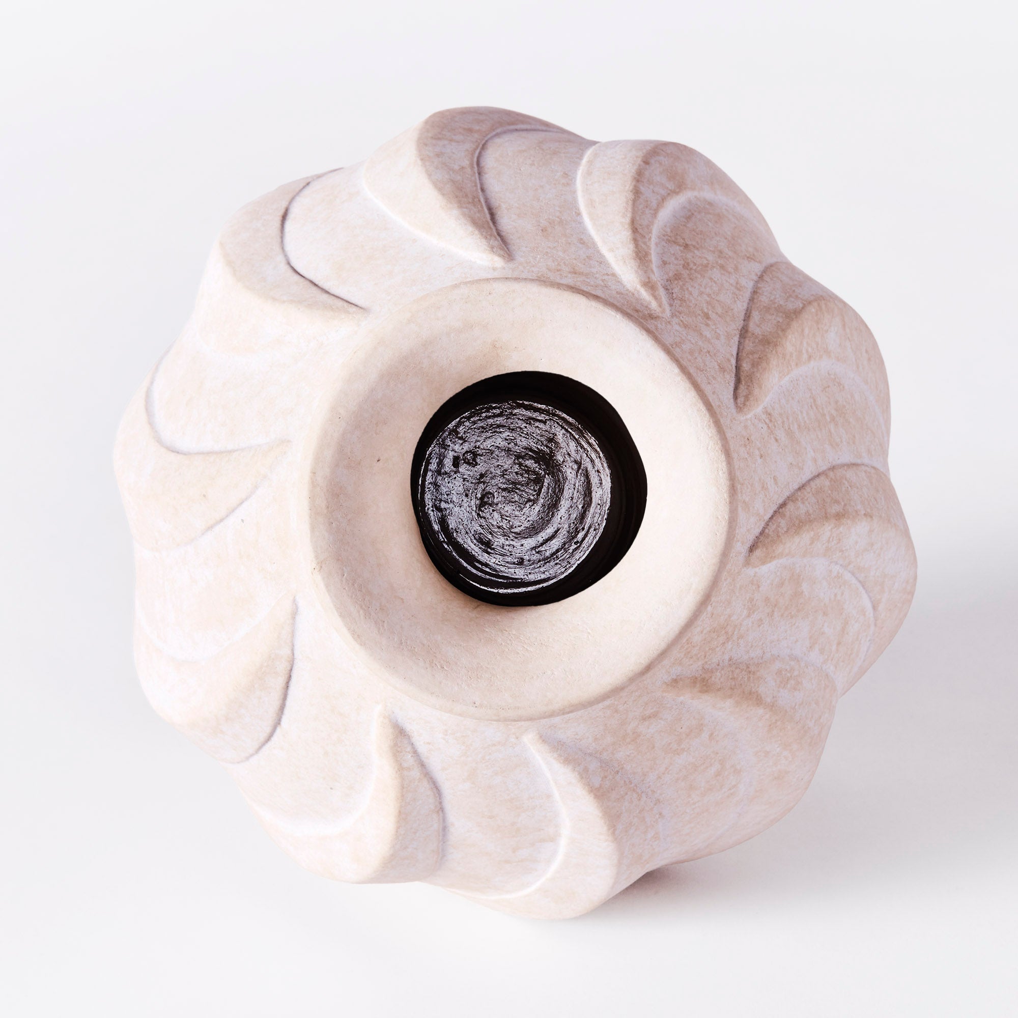 Váza SWIRL bílá keramika