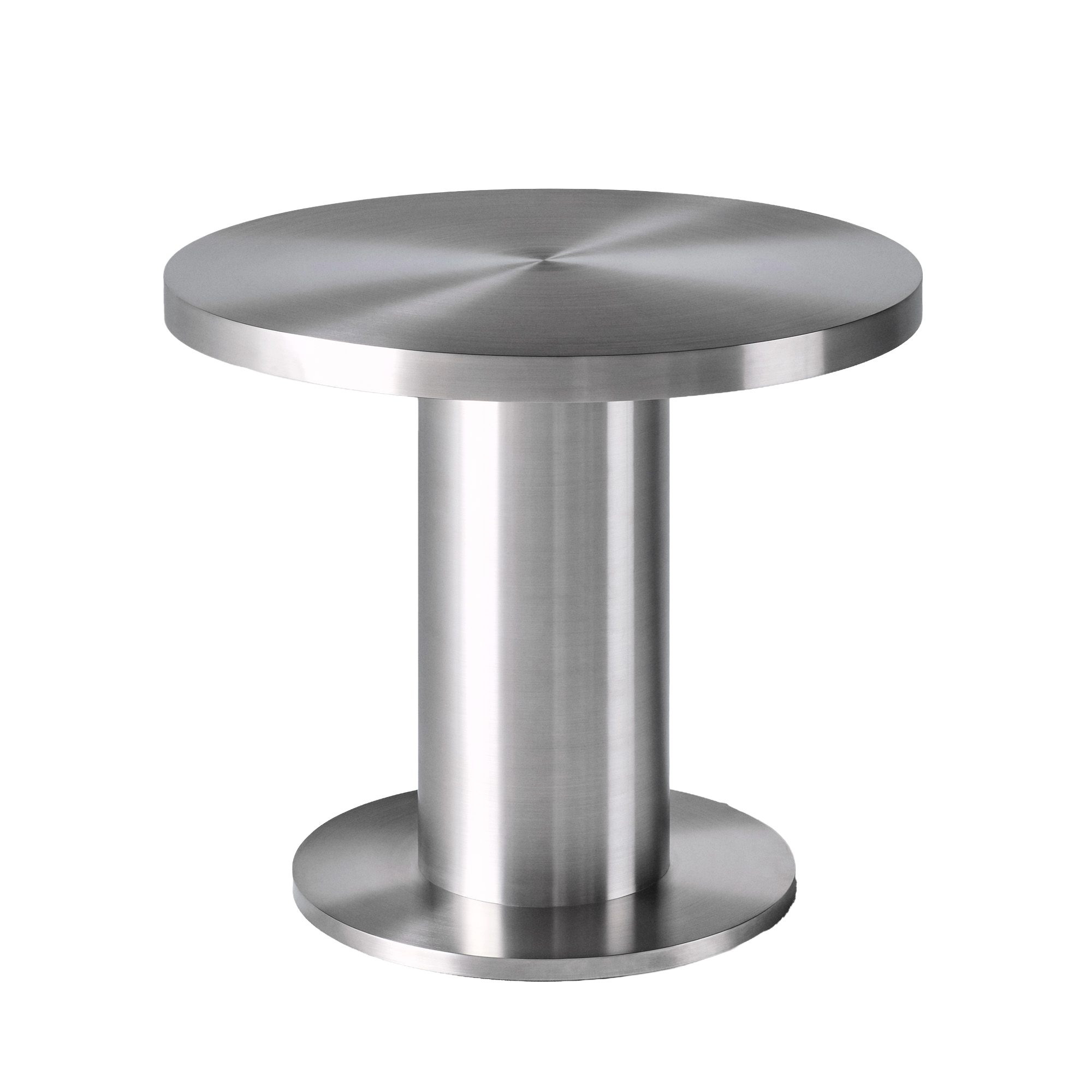Kulatý stůl CUFFLINK leštěná ocel