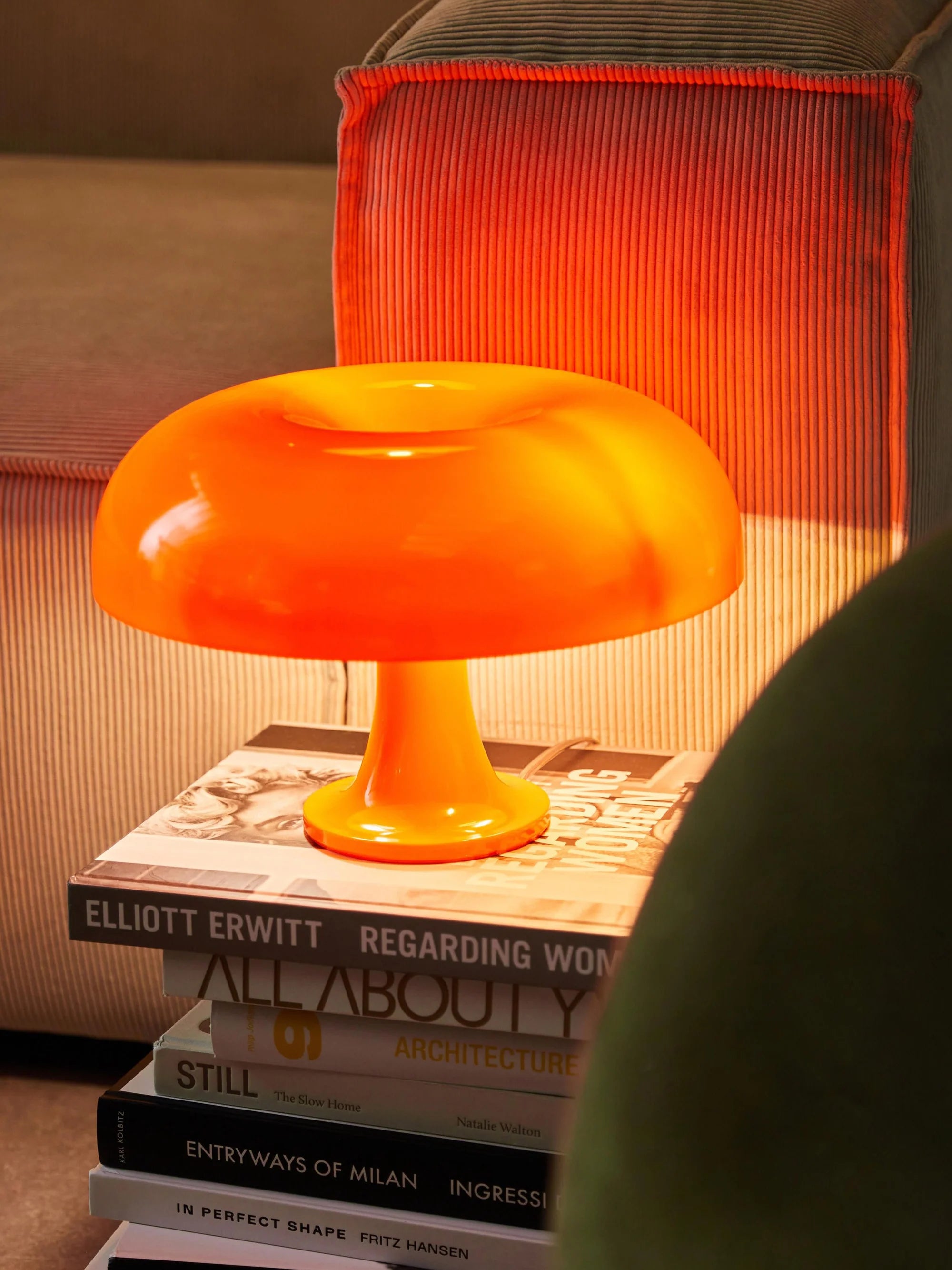 Stolní lampa NESSINO oranžová