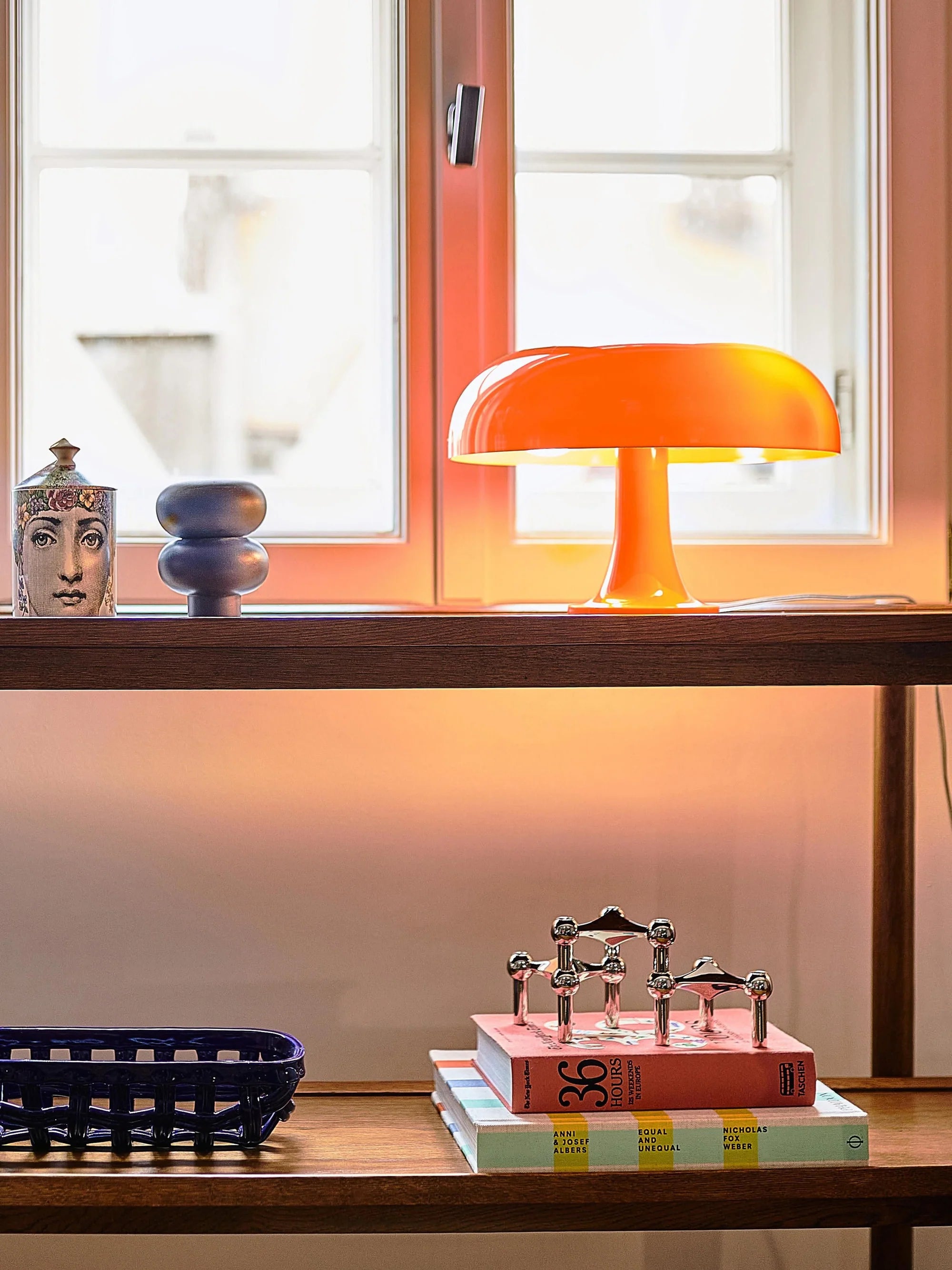 Stolní lampa NESSINO oranžová