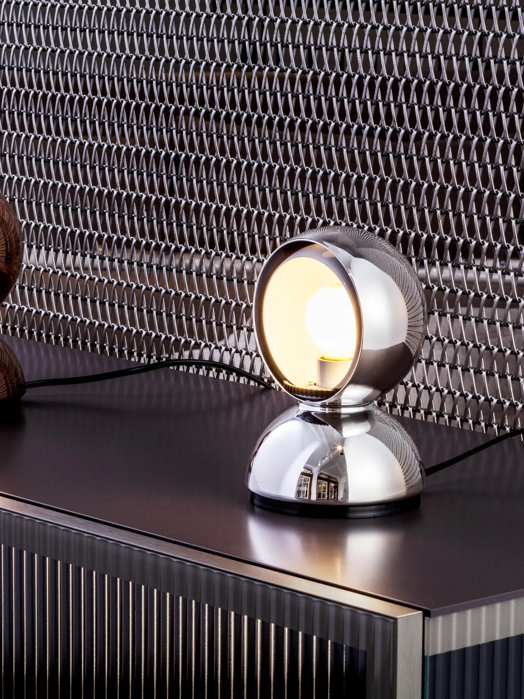 Stolní lampa ECLISSE stříbrná