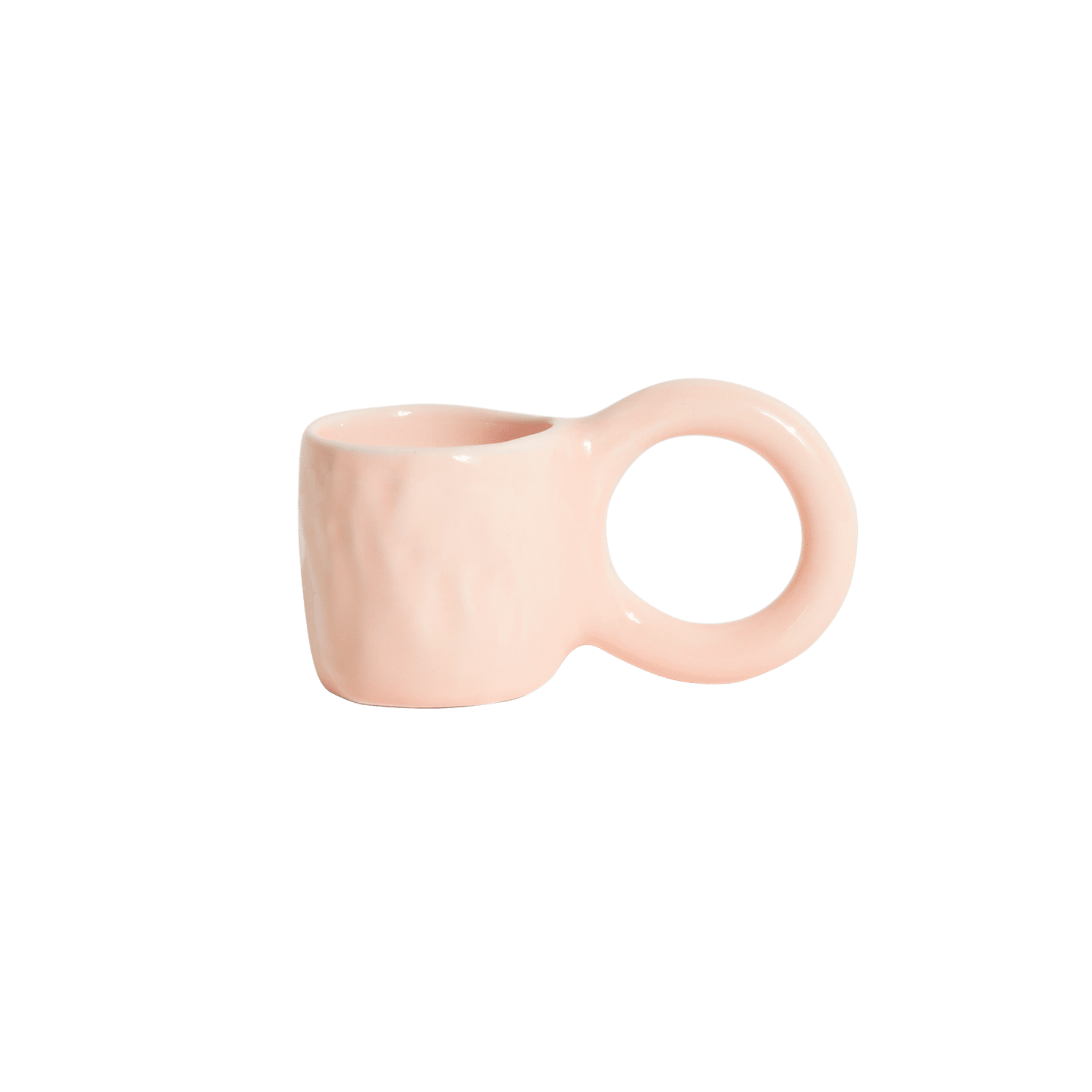 Sada šálků na espresso DONUT světle růžová