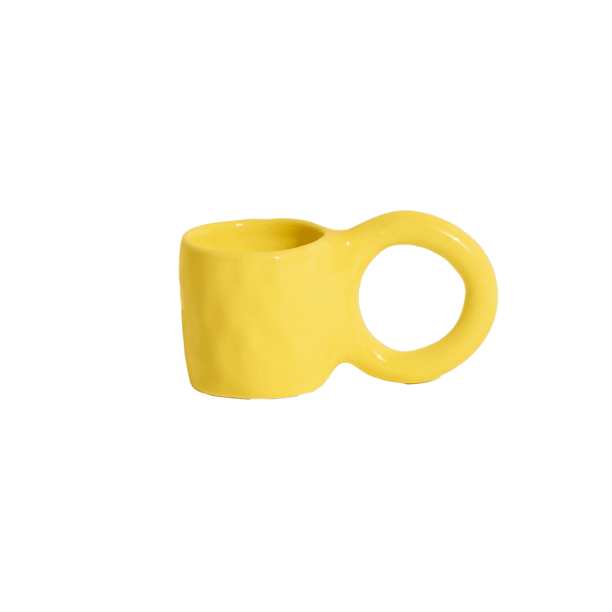 Sada šálků na espresso DONUT žlutá