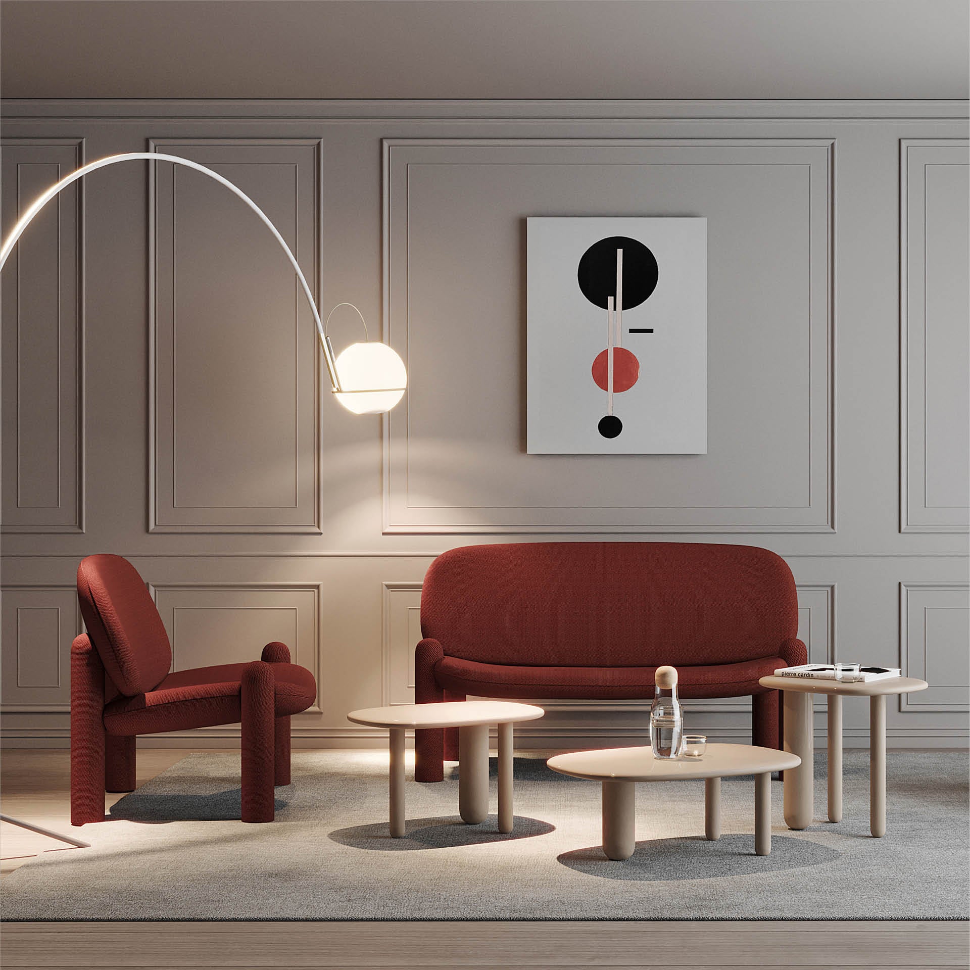 Brown tottori coffee table